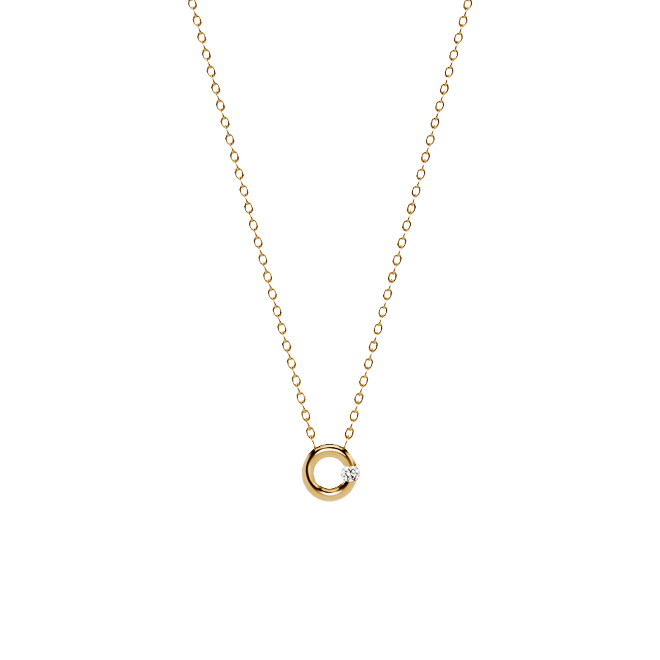 Brillantkette 0,03ct 750er Gelbgold Spannring