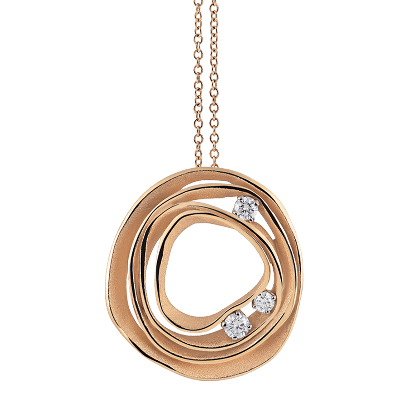 Brillantkette 0,16 ct 750er  Orange Apricot Gold  Dune