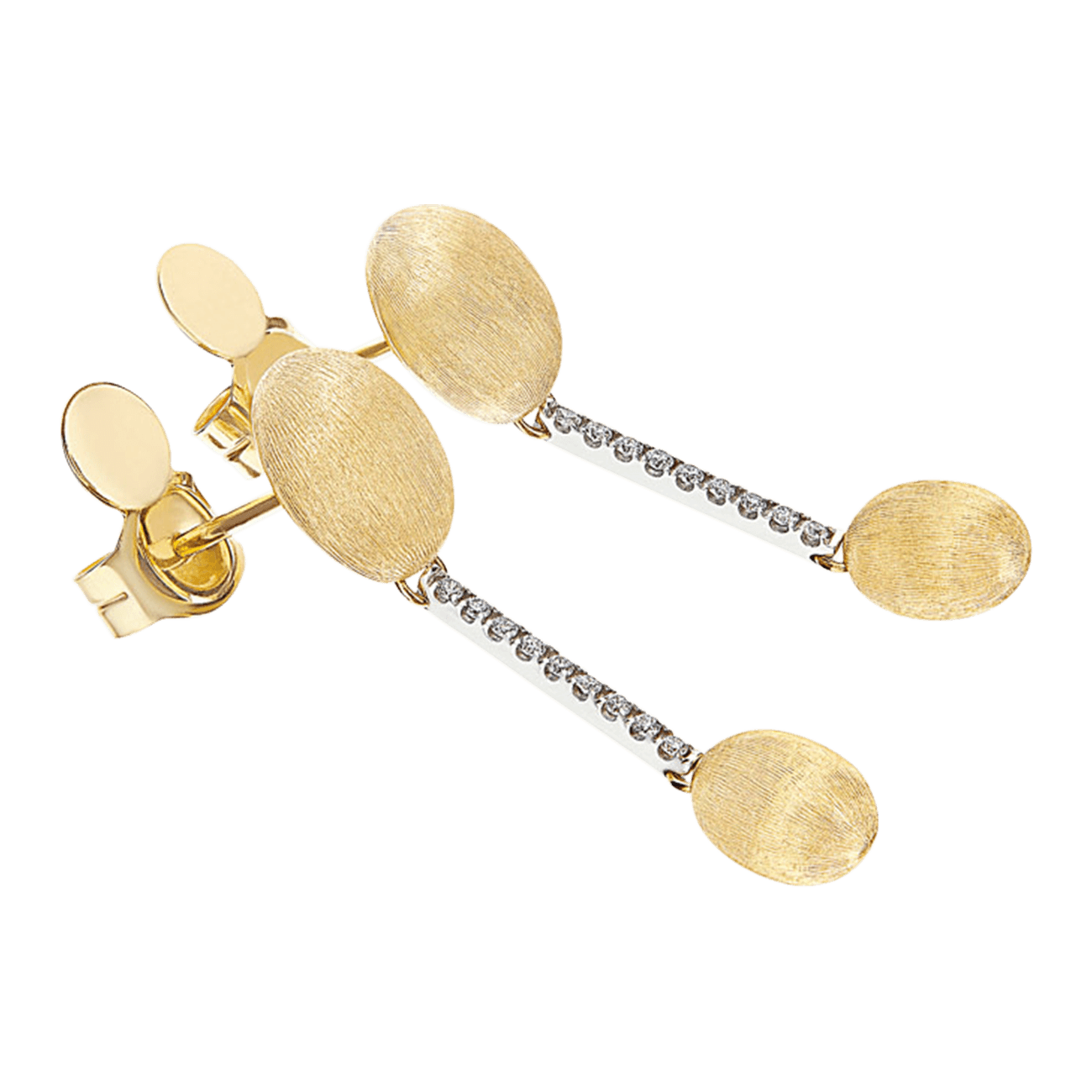 Ohrringe Brillant 0,14 ct 750er Gelbgold Dancing Elite