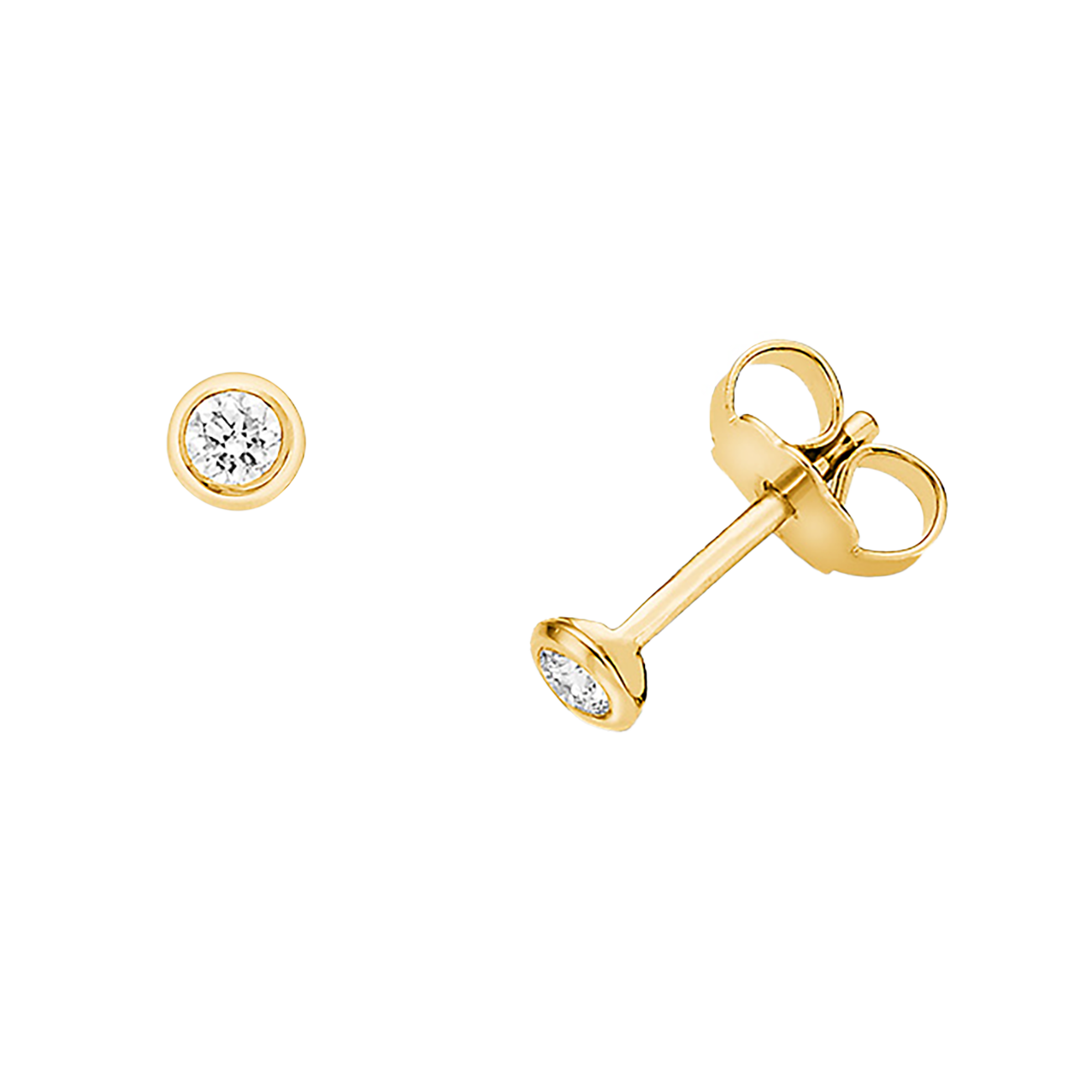 Ohrringe Brillant 0,10 ct 750er Gelbgold Emma