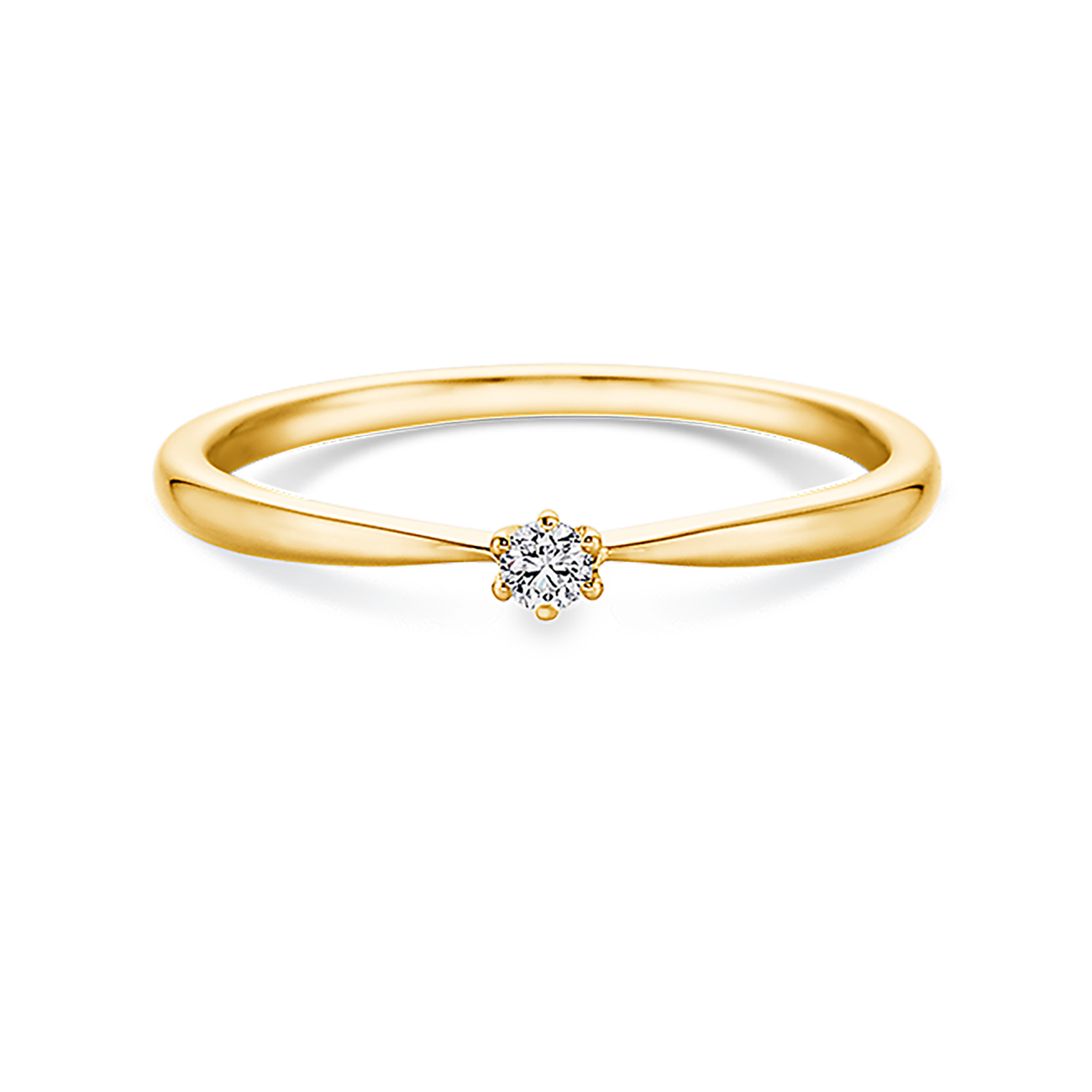 Brillantring 0,10 ct 750er Gelbgold Julia