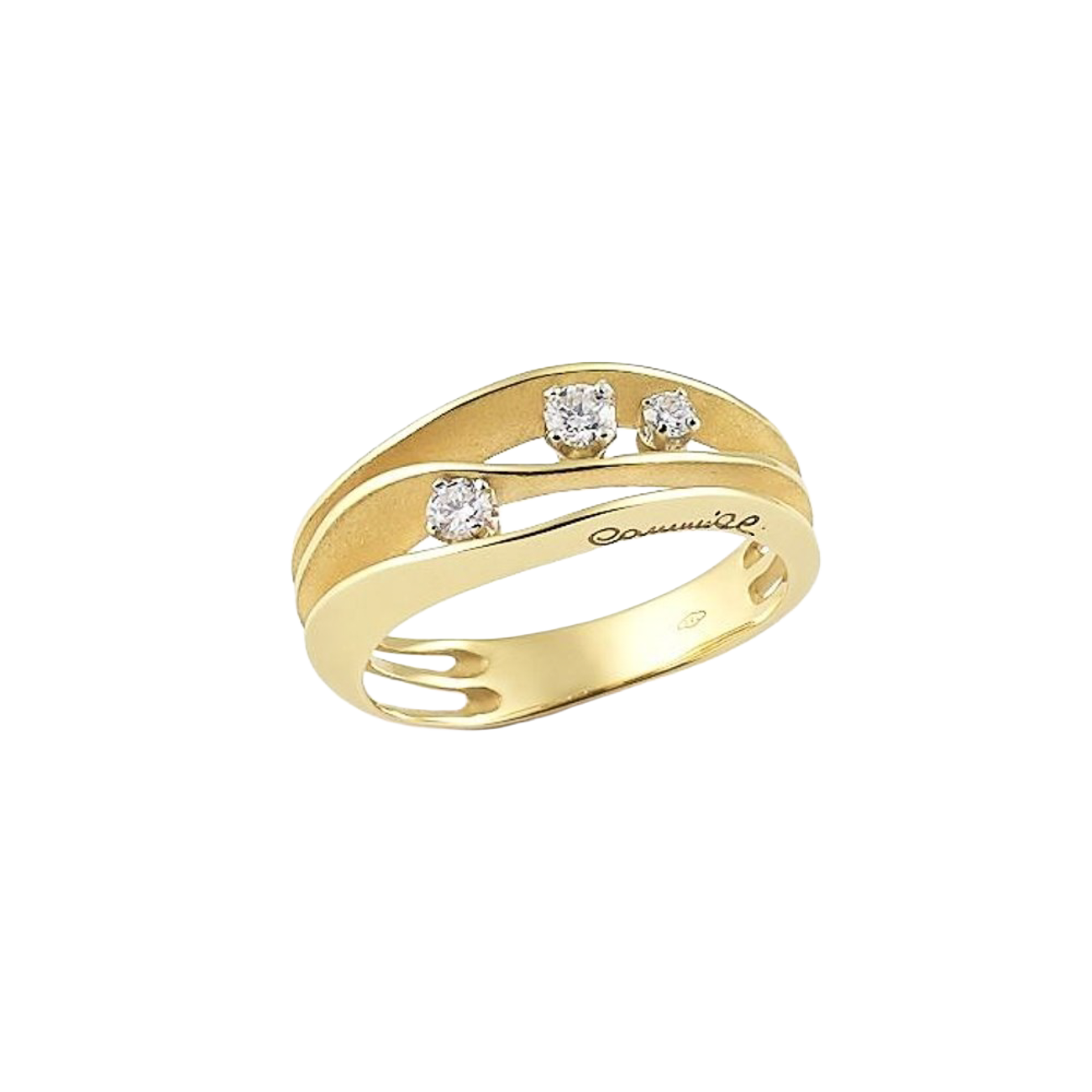 Brillantring 0,19 ct 750er Yellow Sunrise Gold Dune