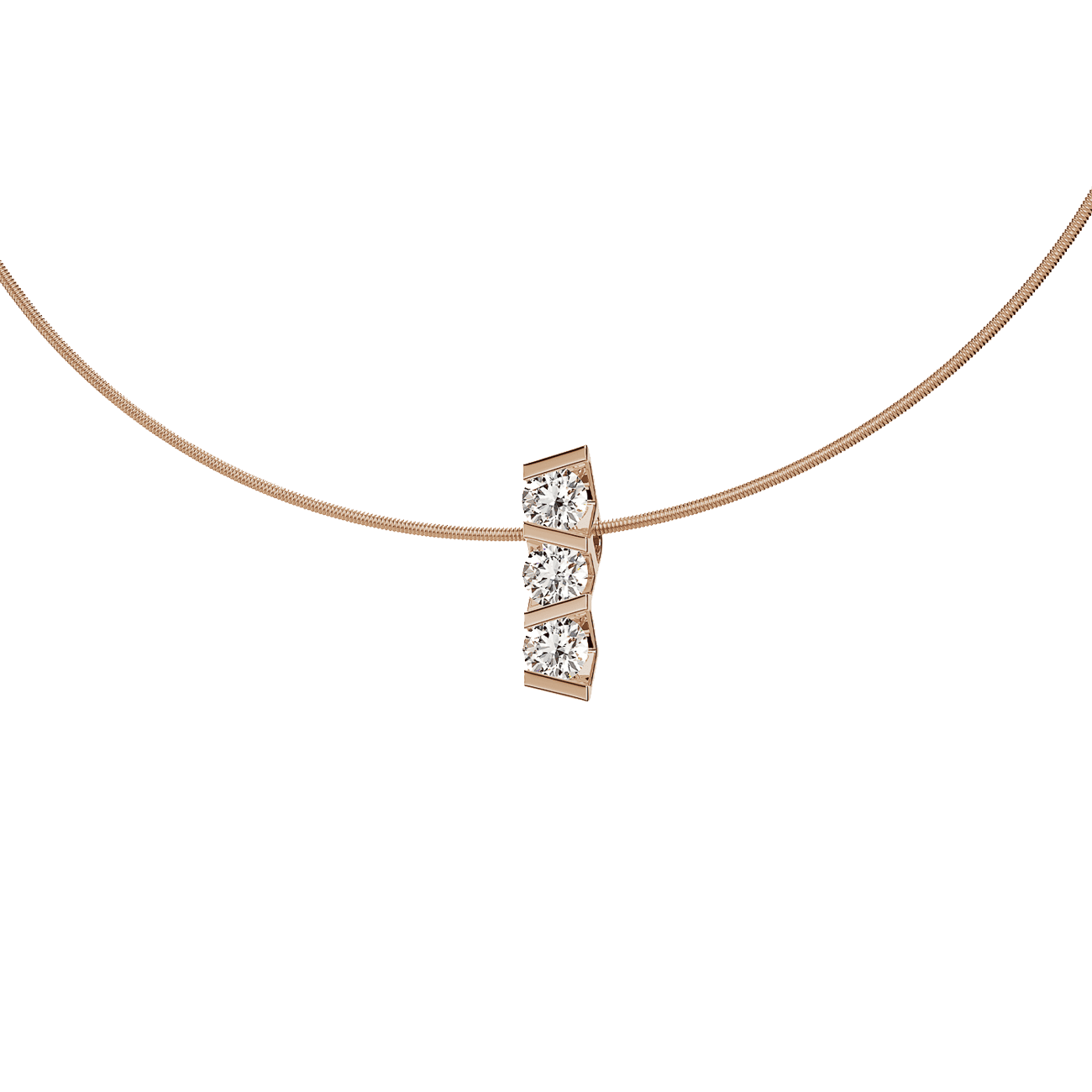 Anhänger Brillant 0,48ct 750er Rosewood Vivida