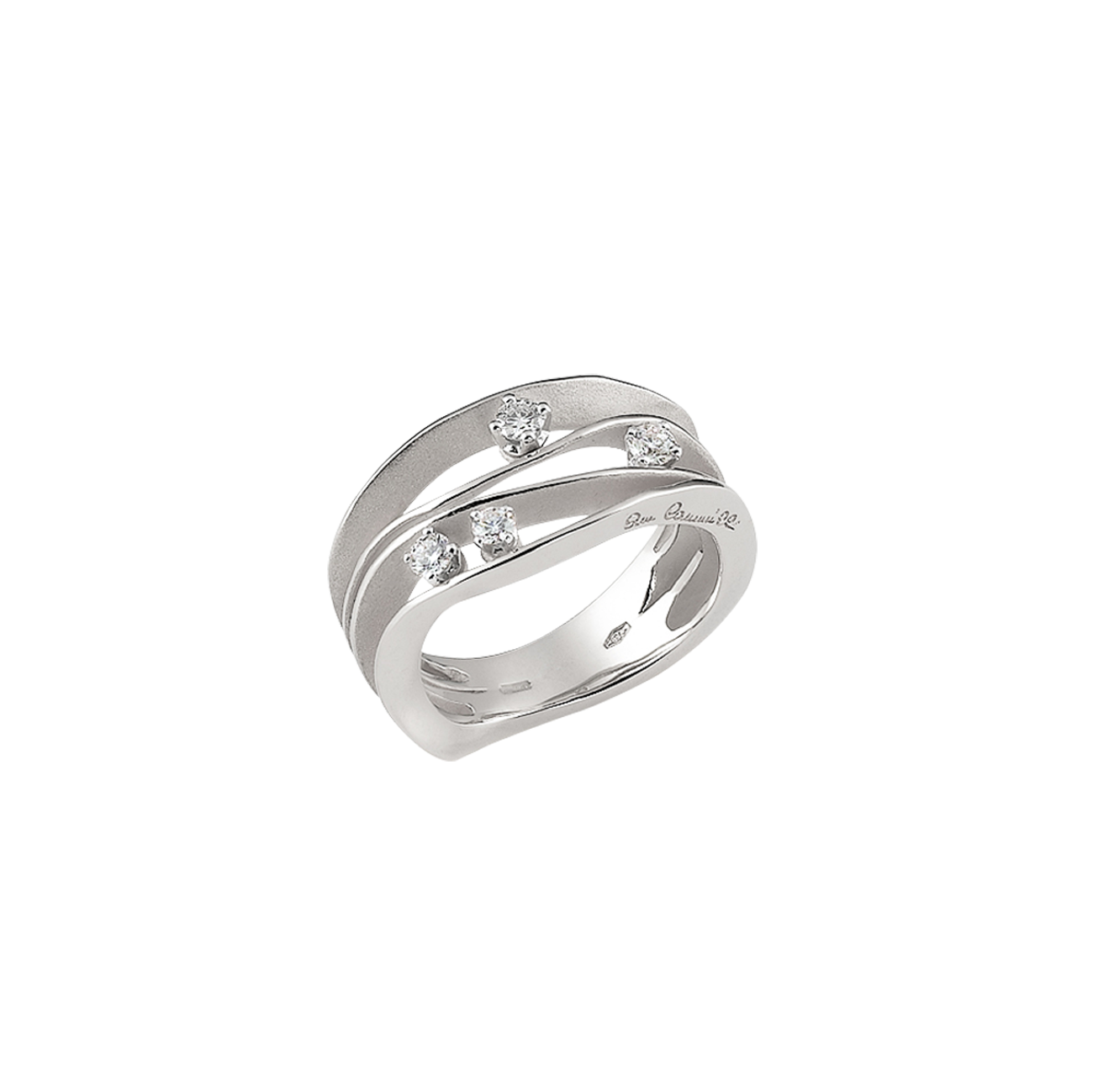 Brillantring 0,27 ct 750er White Ice Gold Dune