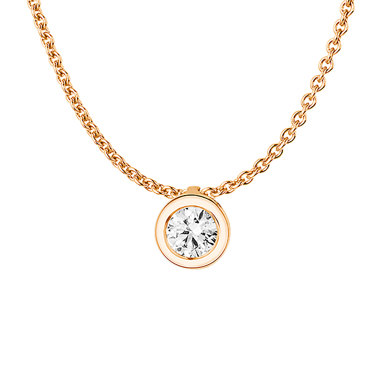 Anhänger Brillant 0,25 ct 750er Rotgold Emma