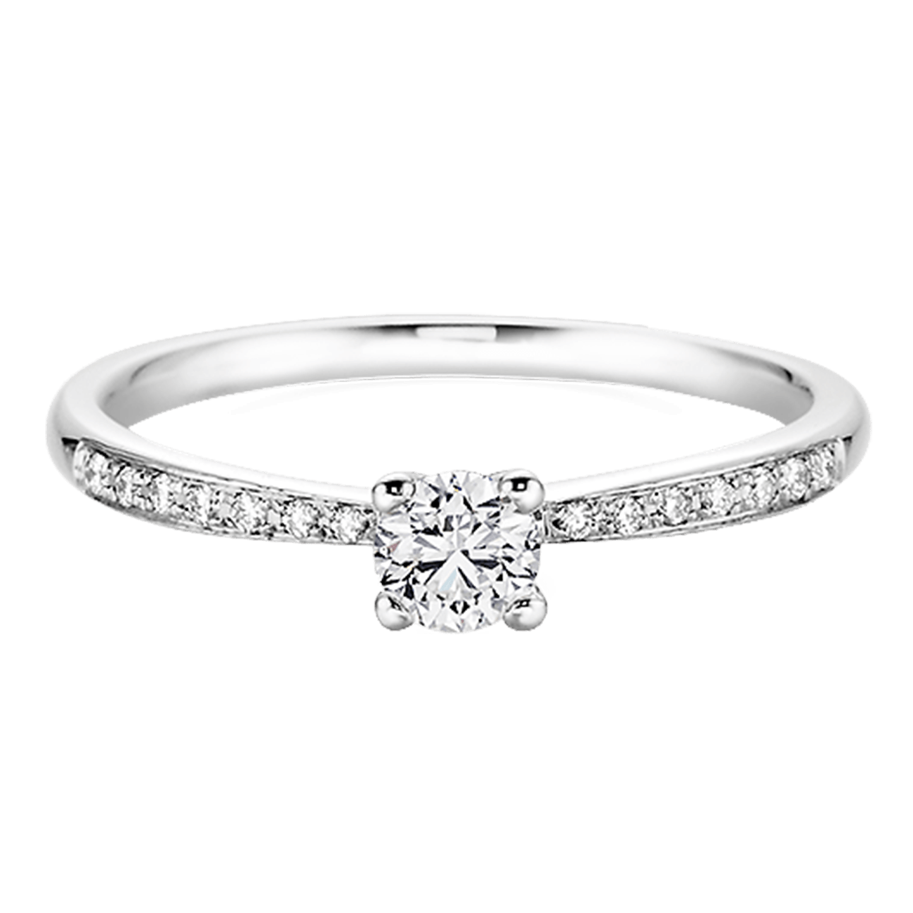 Brillantring 0,16 ct 750er Weissgold Clara