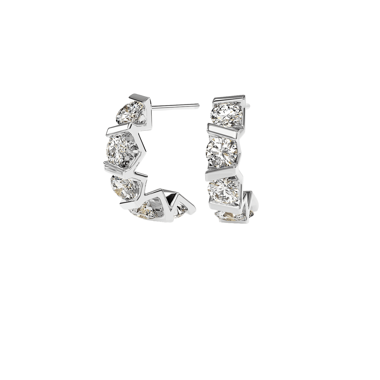 Ohrringe Brillant 1,16ct 950er Platin Vivida