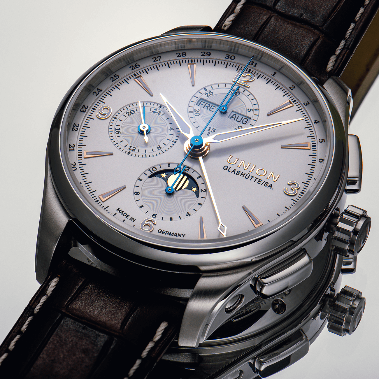 Chronograph Mondphase Automatik Uhr