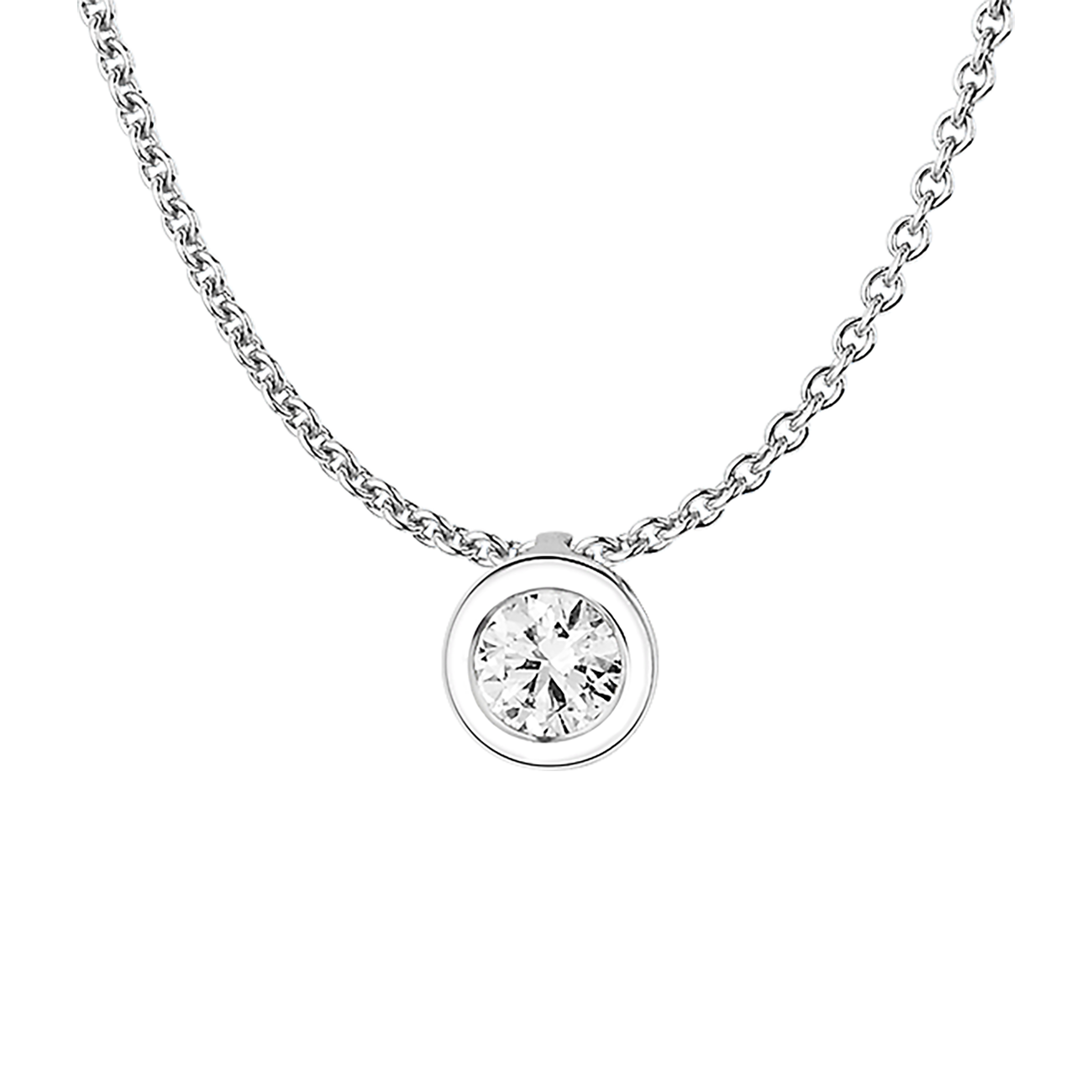 Anhänger Brillant 0,25 ct 750er Weissgold Emma