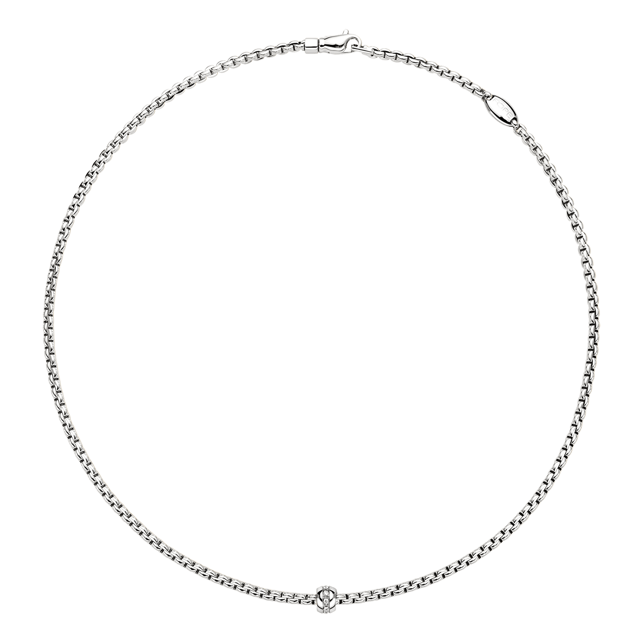 Brillantkette 0,07 ct 750er Weissgold Eka