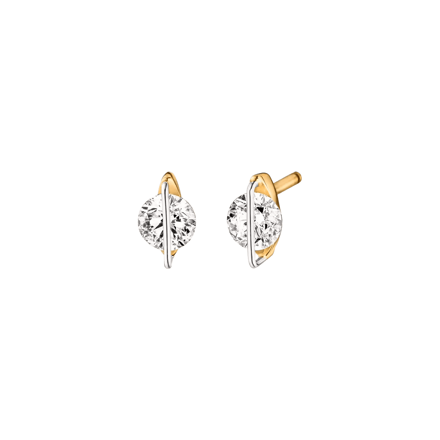 Ohrringe Brillant 0,80 ct 750er Gelbgold Liberté