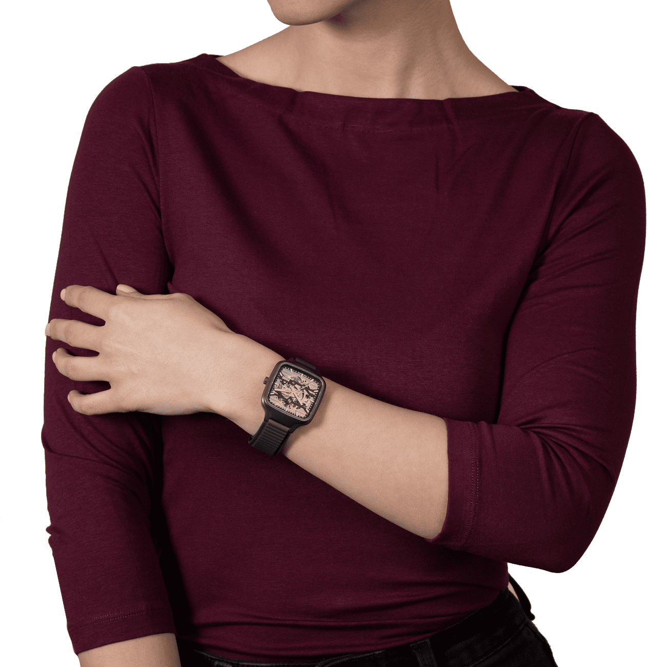 True Square Skeleton Automatik Uhr