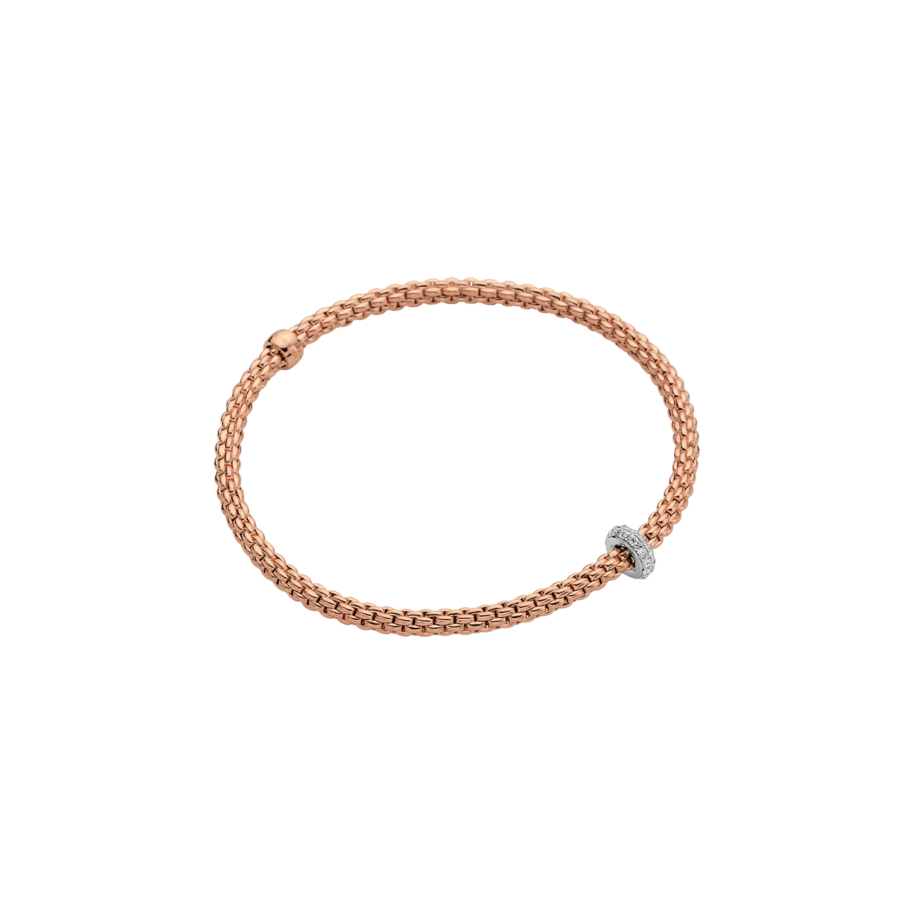 Brillantarmband 0,18 ct 750er Gold bicolor Prima