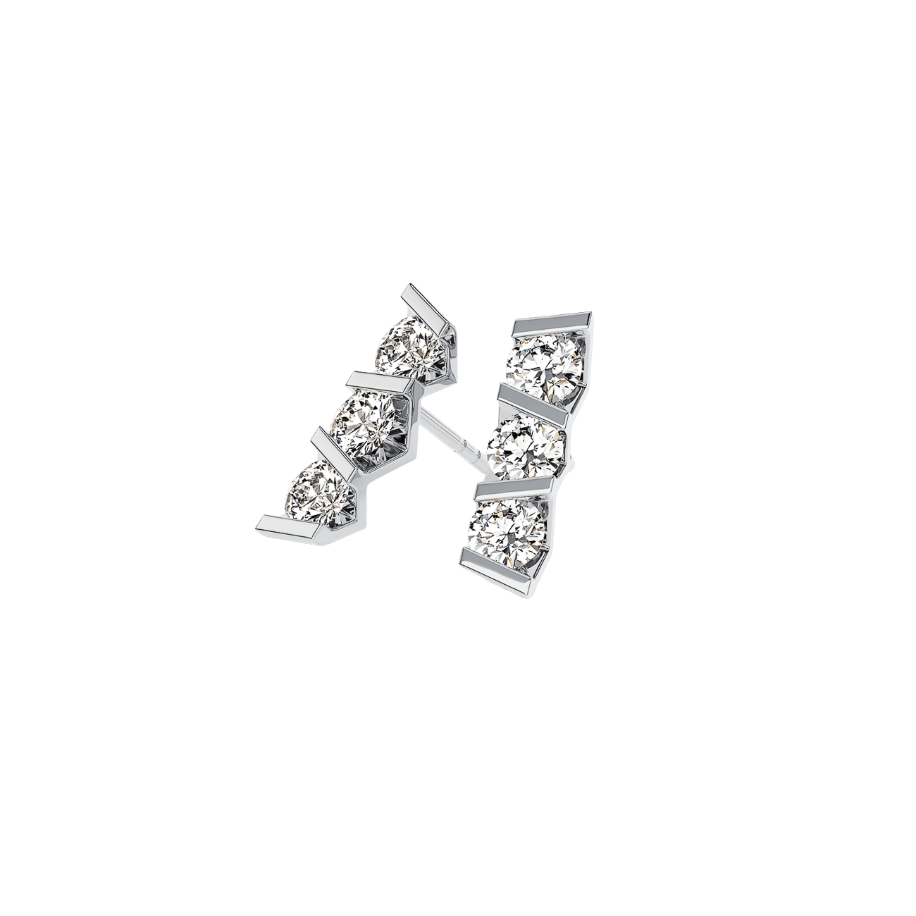 Ohrringe Brillant 0,48ct 950er Platin Vivida