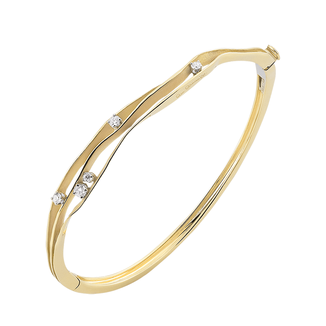 Brillantarmreif 0,30 ct 750er Yellow Sunrise Gold Dune