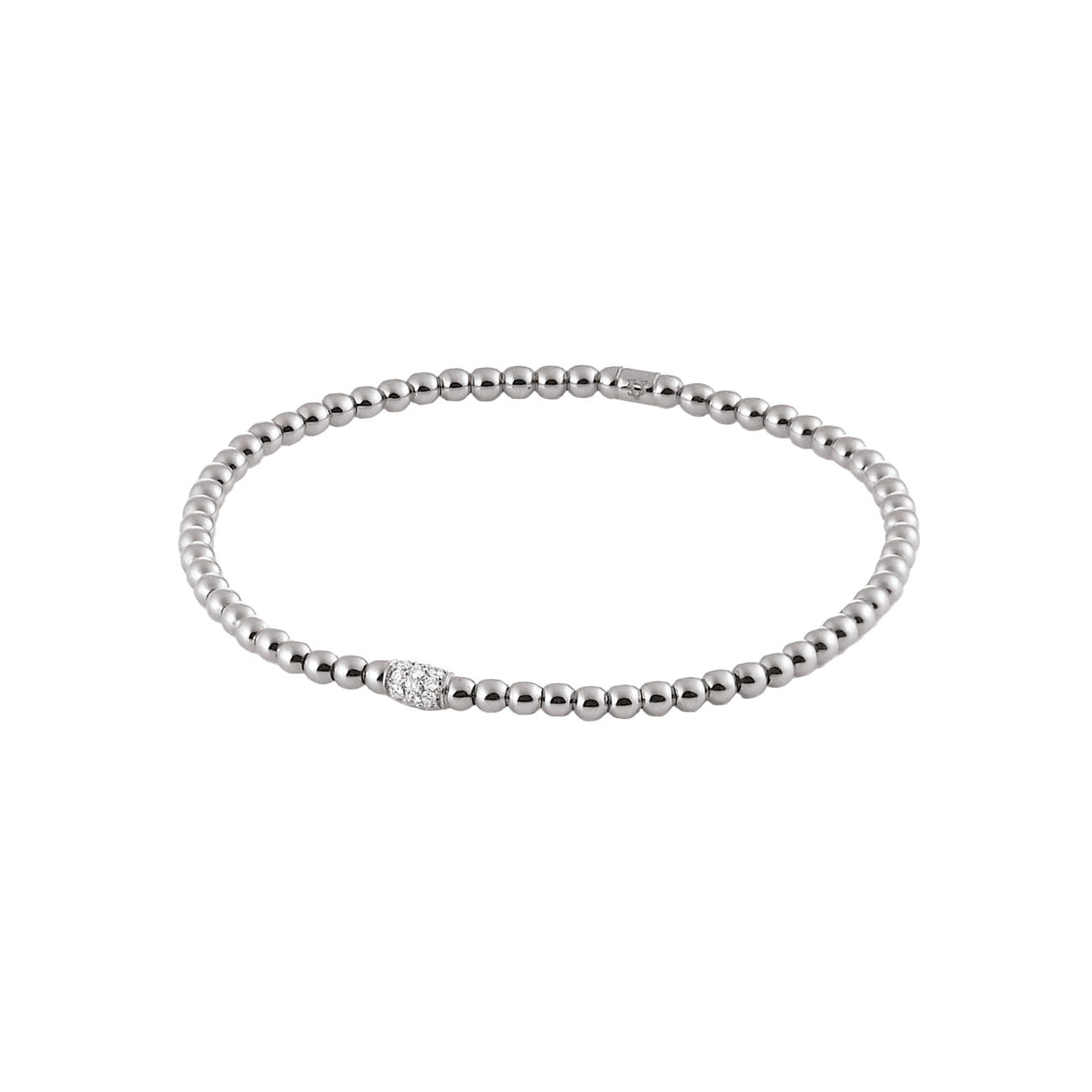 Brillantarmband 0,16 ct 750er Weissgold Stretchy