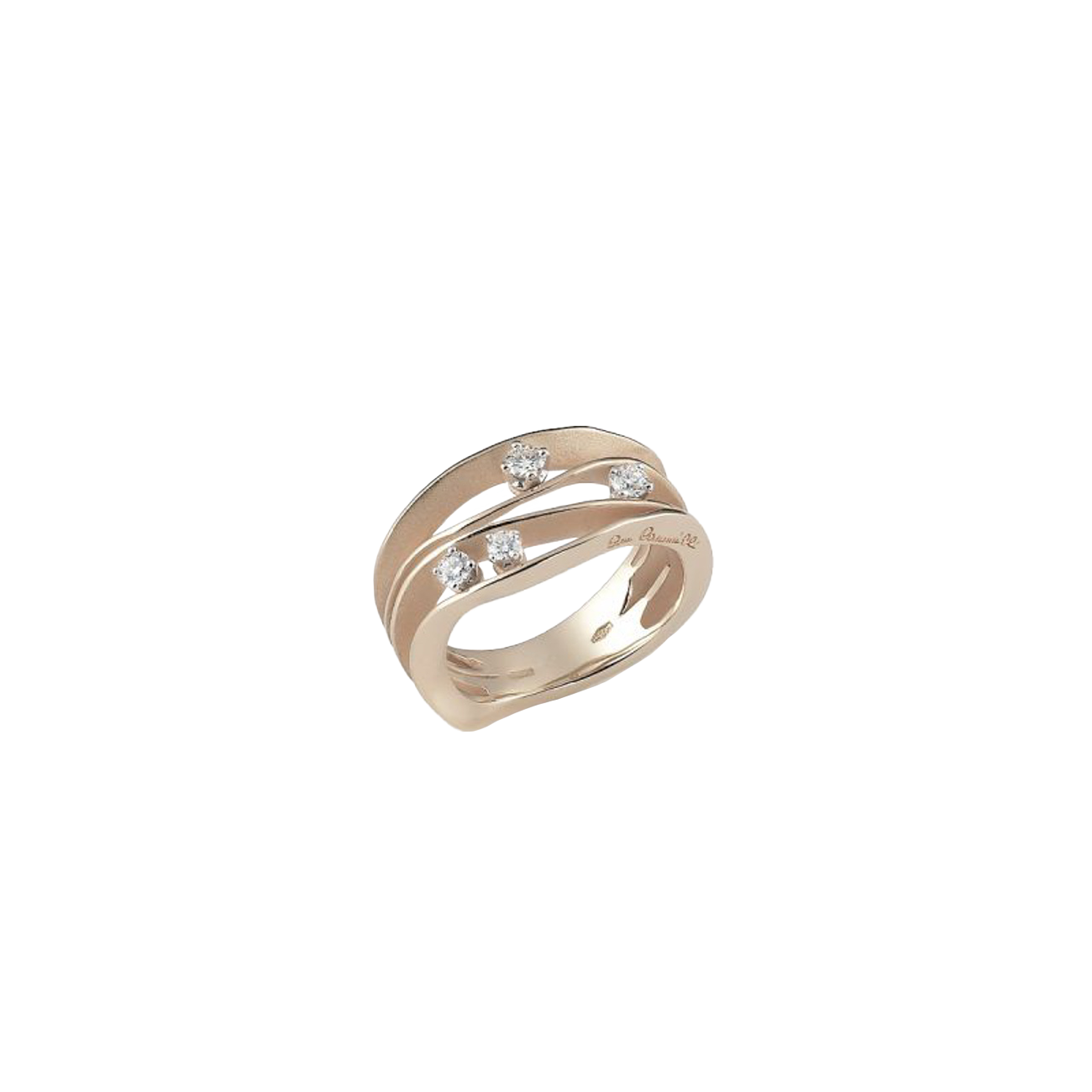 Brillantring 0,27 ct 750er Natural Beige Gold Dune