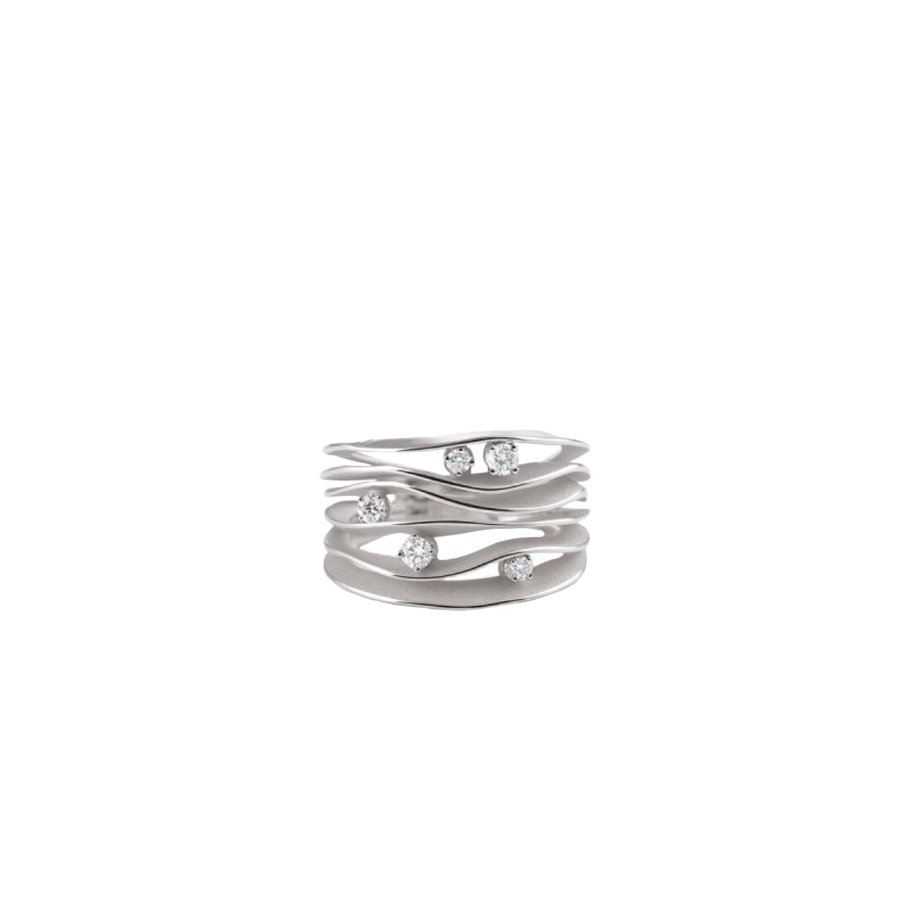 Brillantring 0,28 ct 750er White Ice Gold Dune