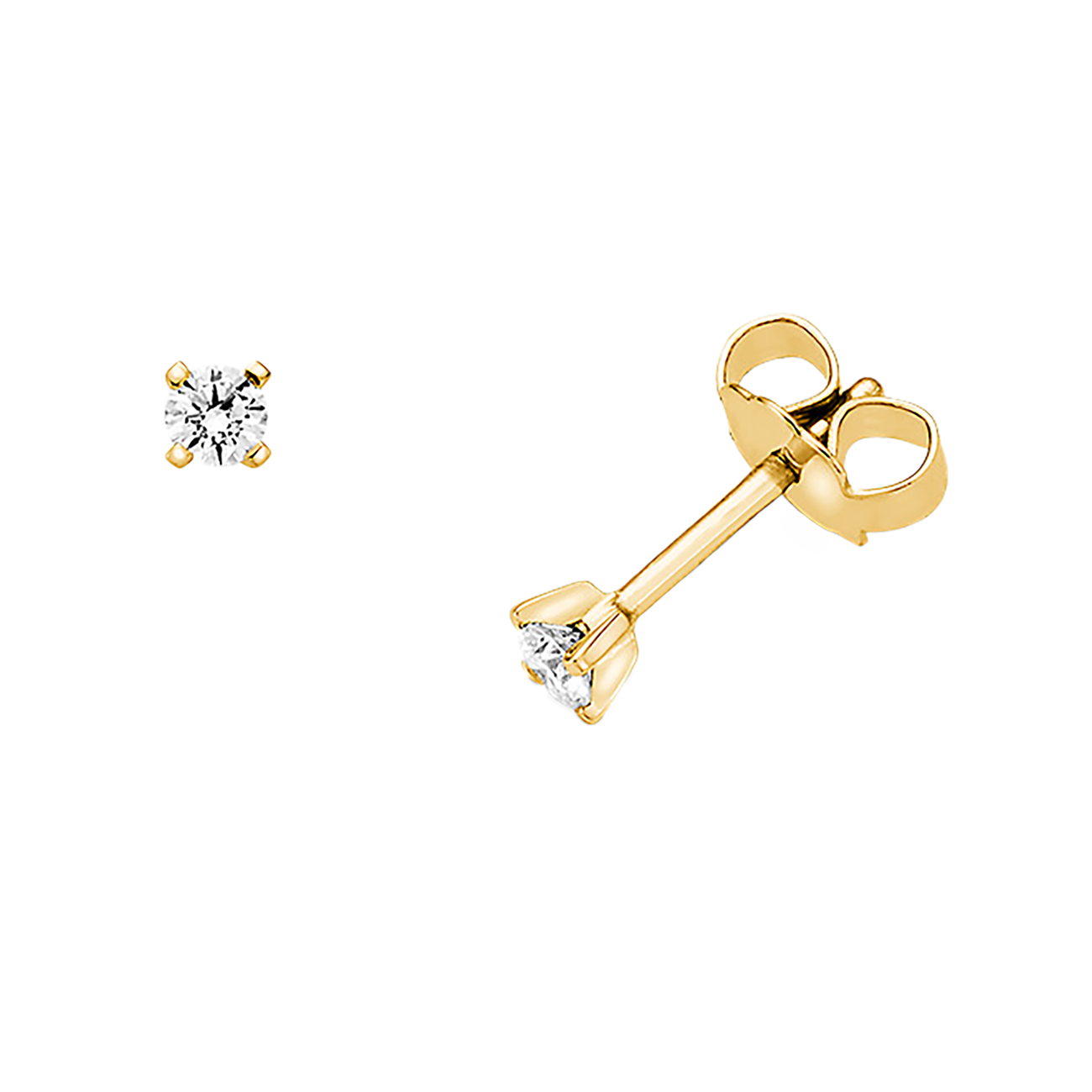 Ohrringe Brillant 0,20 ct 750er Gelbgold Marie