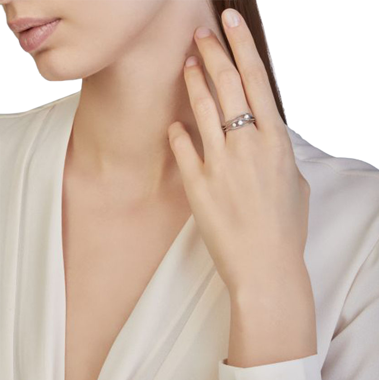 Brillantring 0,19 ct 750er Natural Beige Gold Dune