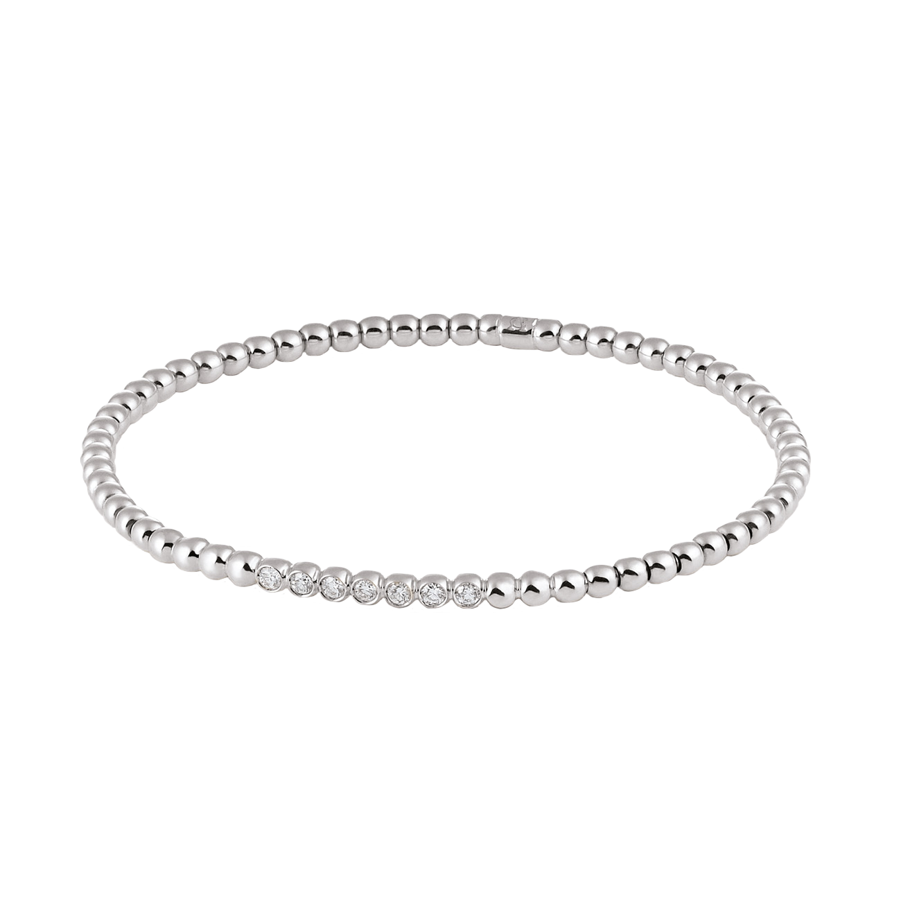 Brillantarmband 0,22 ct 750er Weissgold Stretchy