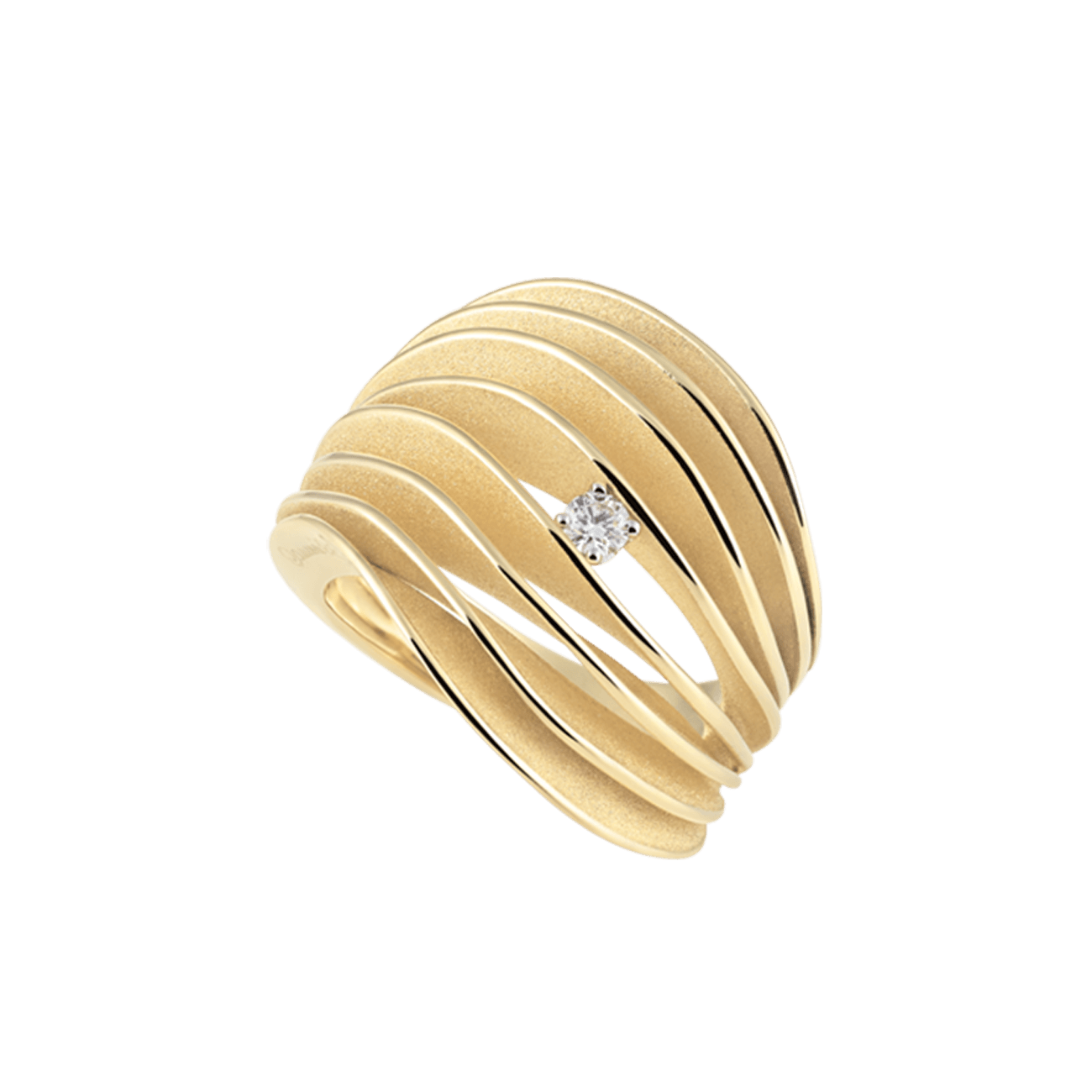 Brillantring 0,10 ct 750er Yellow Sunrise Gold Velaa