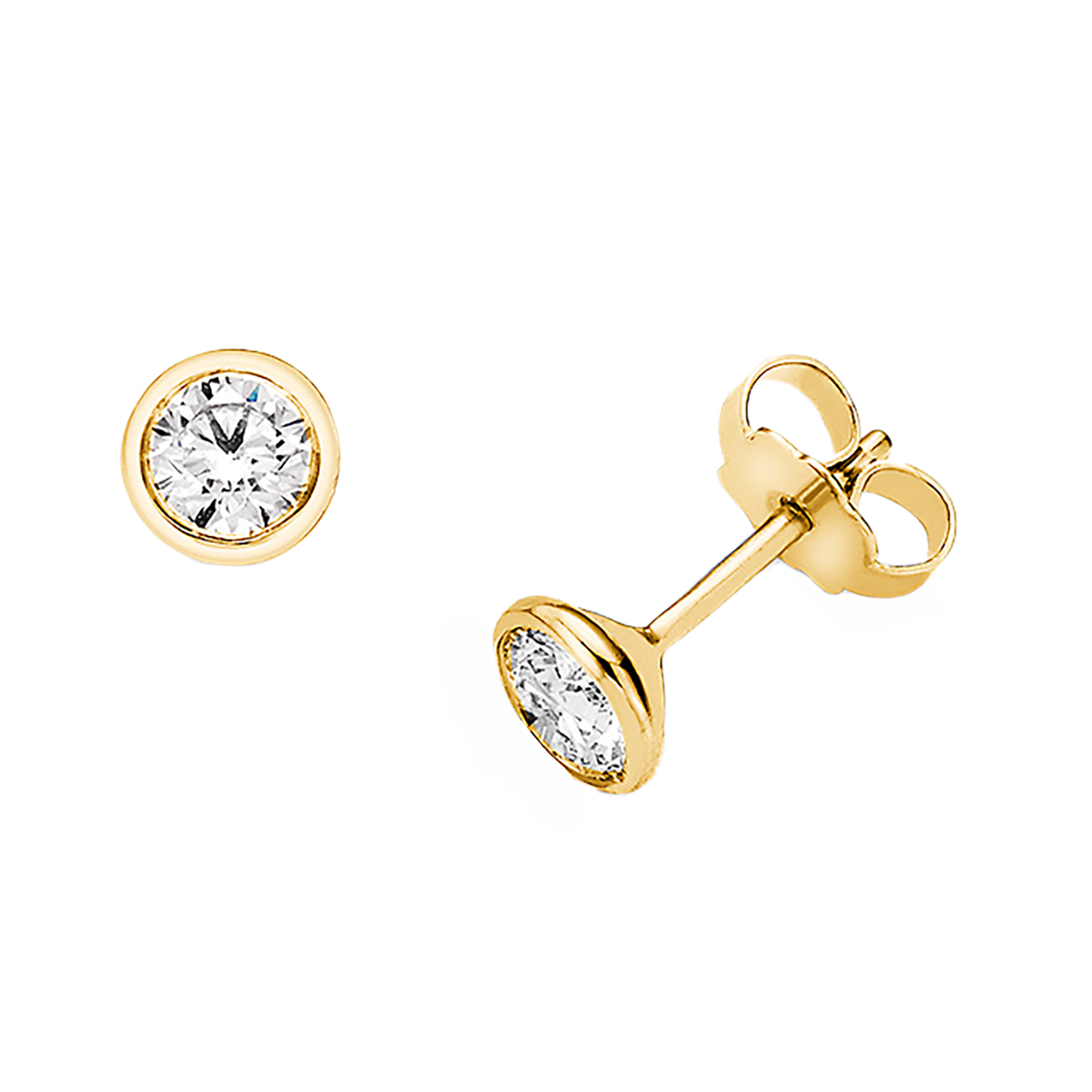 Ohrringe Brillant 0,70 ct 750er Gelbgold Emma