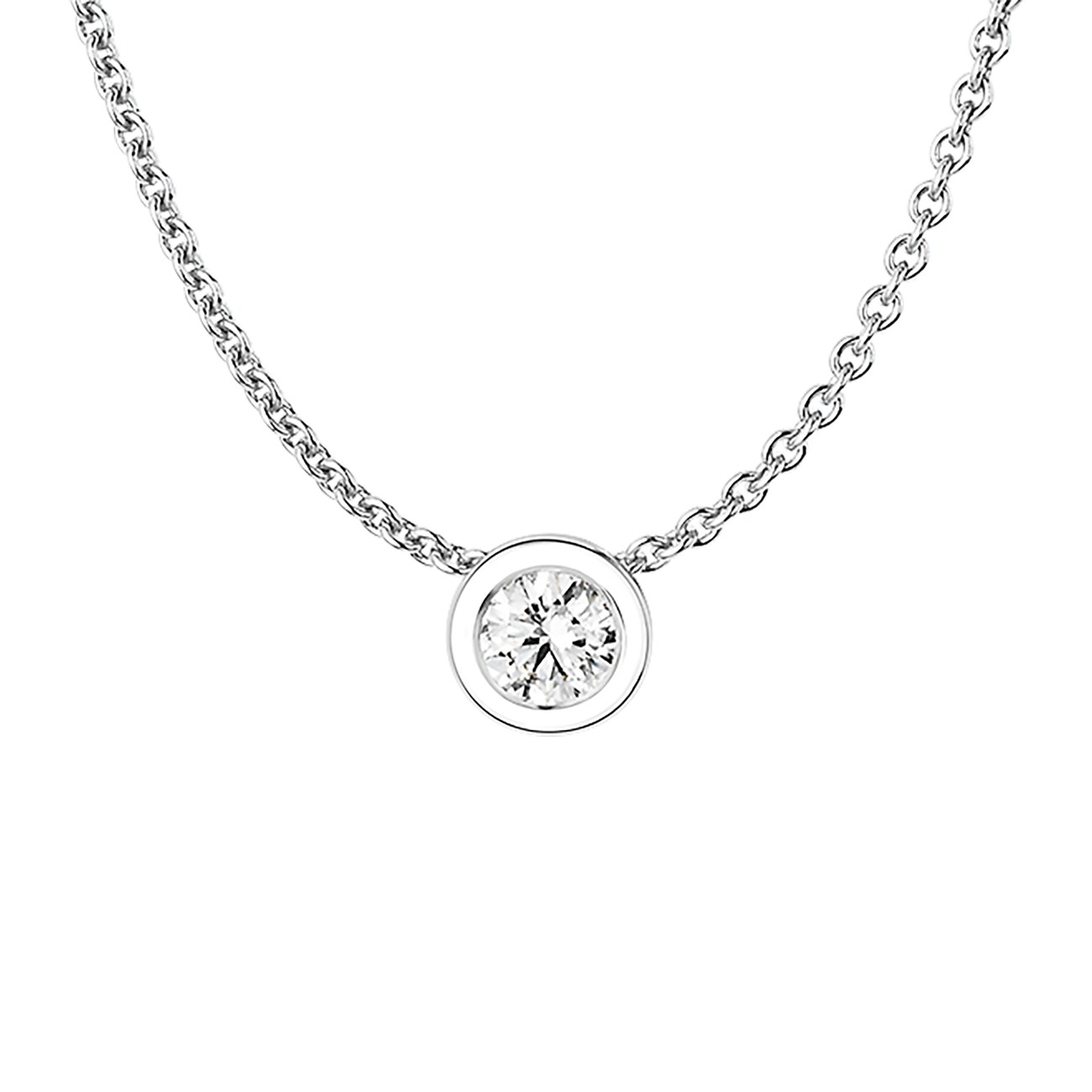Anhänger Brillant 0,15 ct 750er Weissgold Emma