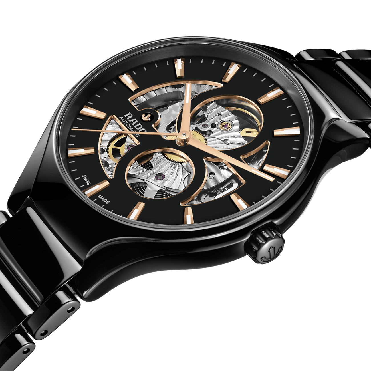 True Round Open Heart Automatik Uhr