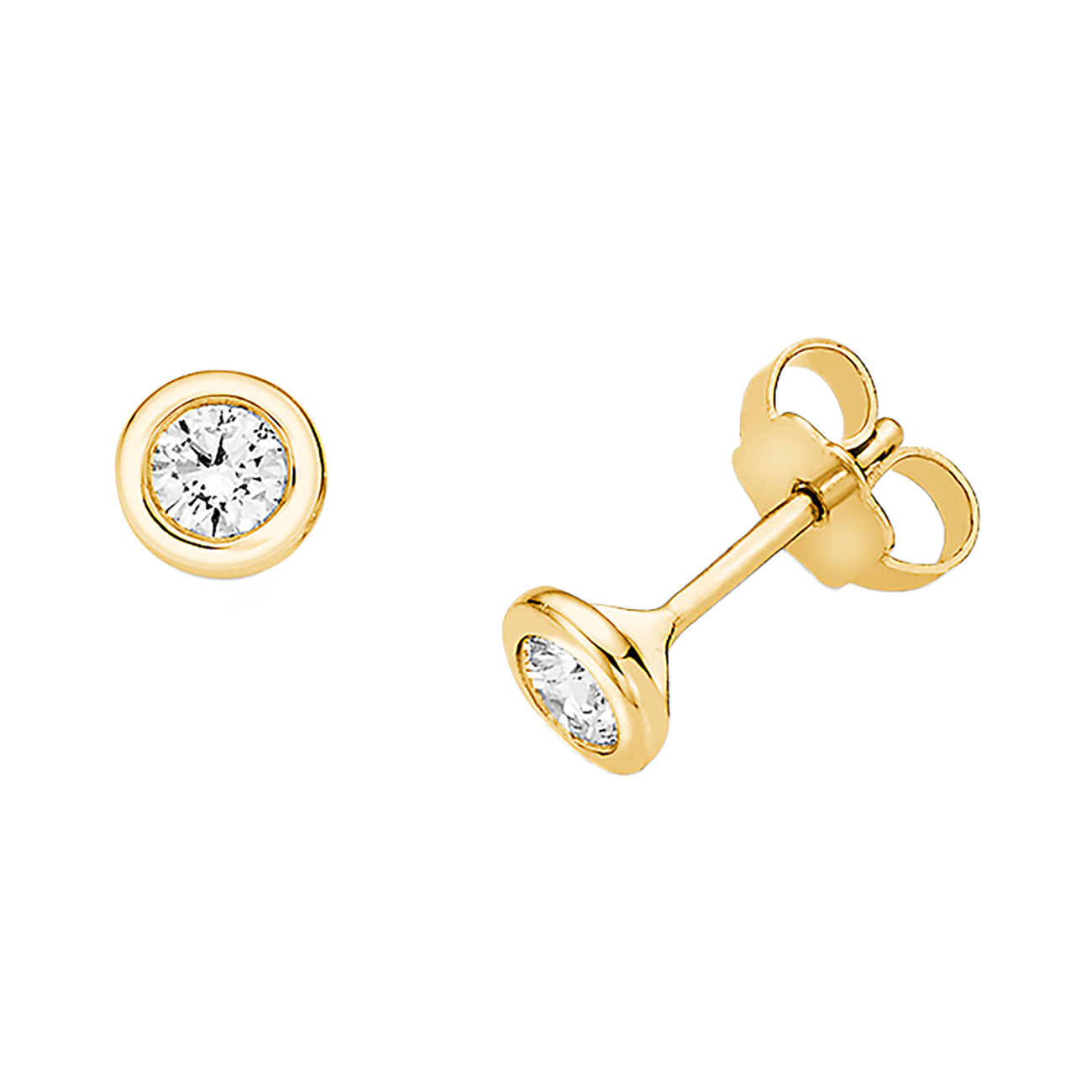 Ohrringe Brillant 0,30 ct 750er Gelbgold Emma