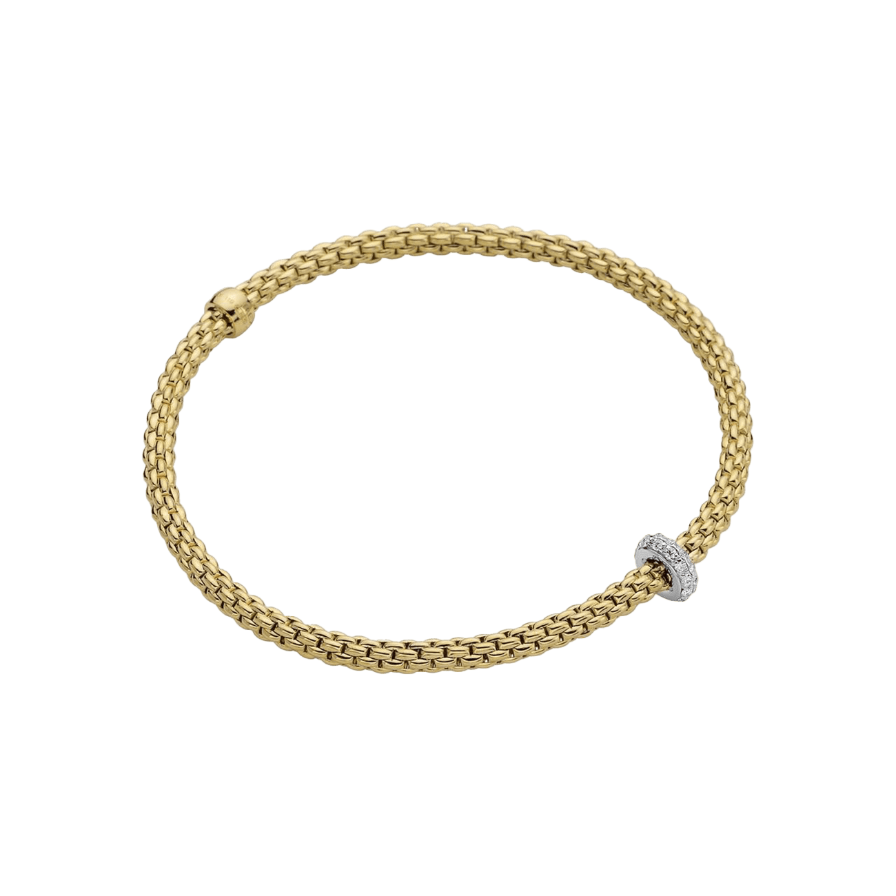 Brillantarmband 0,18 ct 750er Gold bicolor Prima