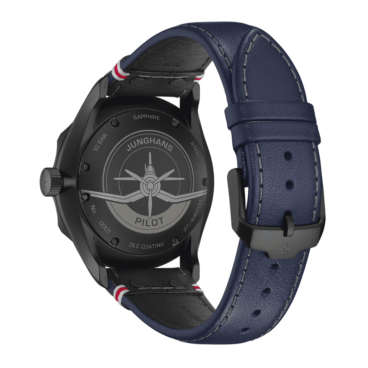 Meister Pilot Chronoscope Navy Blue Automatik Uhr