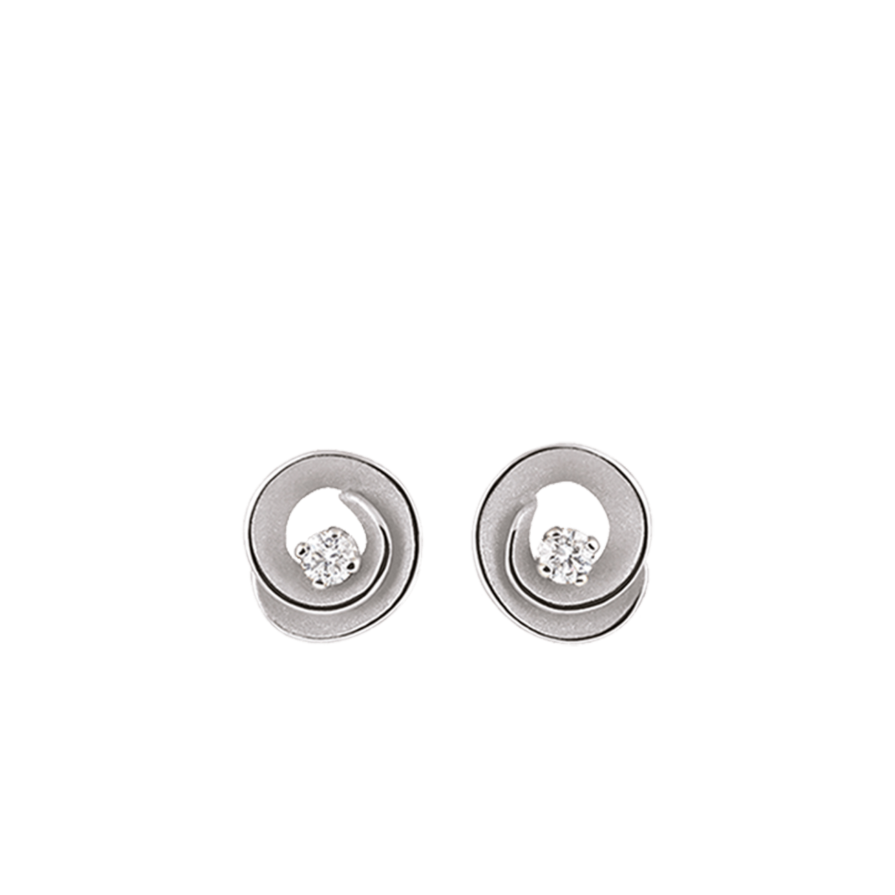 Ohrringe Brillant 0,16 ct 750er White Ice Gold Dune Assolo