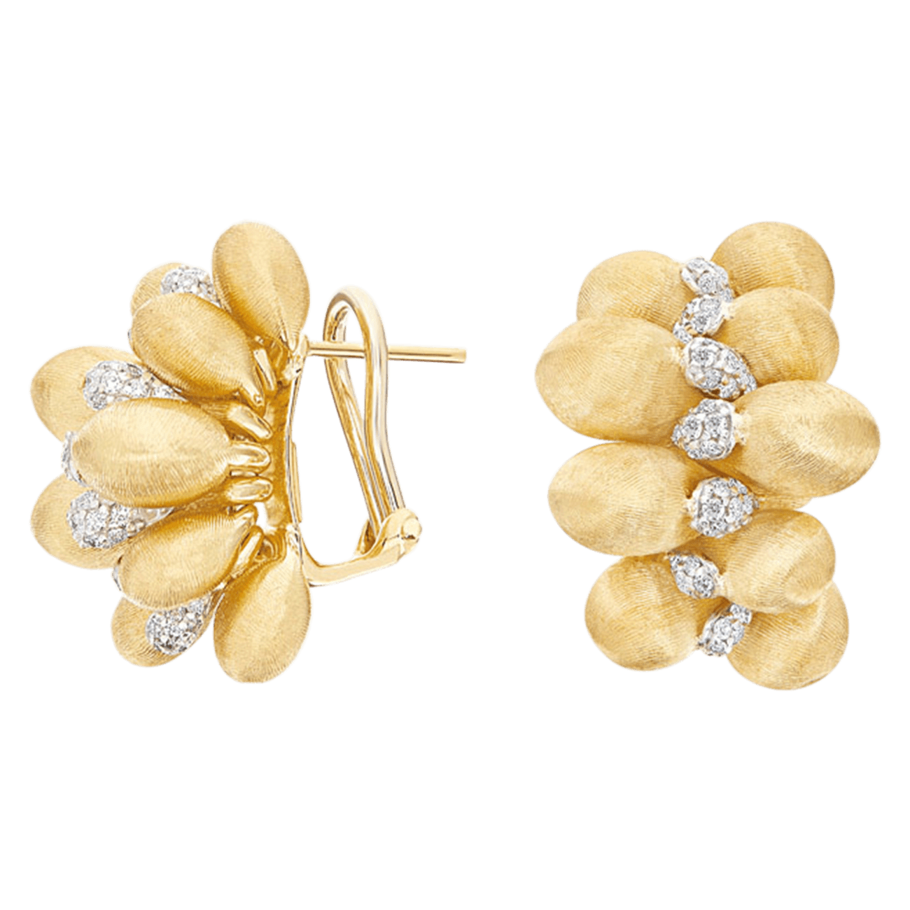 Ohrringe Brillant 0,49 ct 750er Gelgold Trasformista