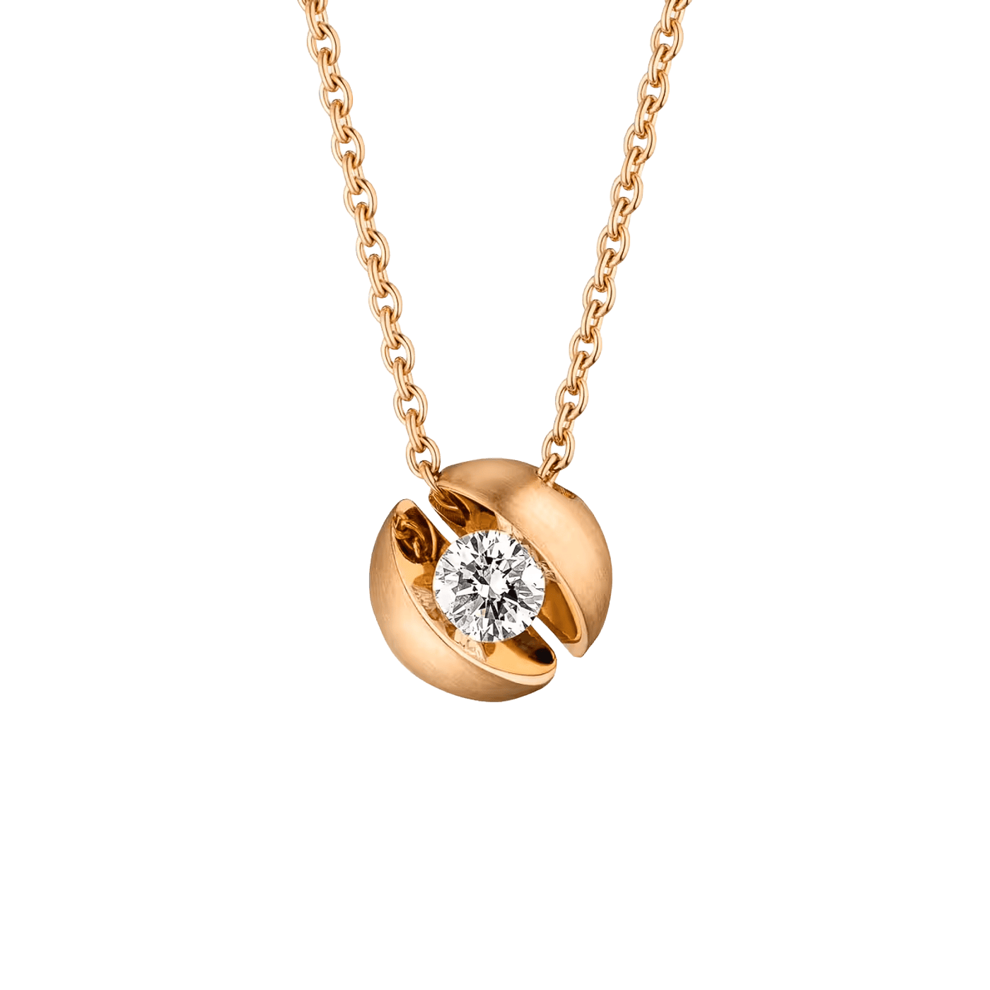 Brillantkette 0,14 ct 750er Roségold Calla