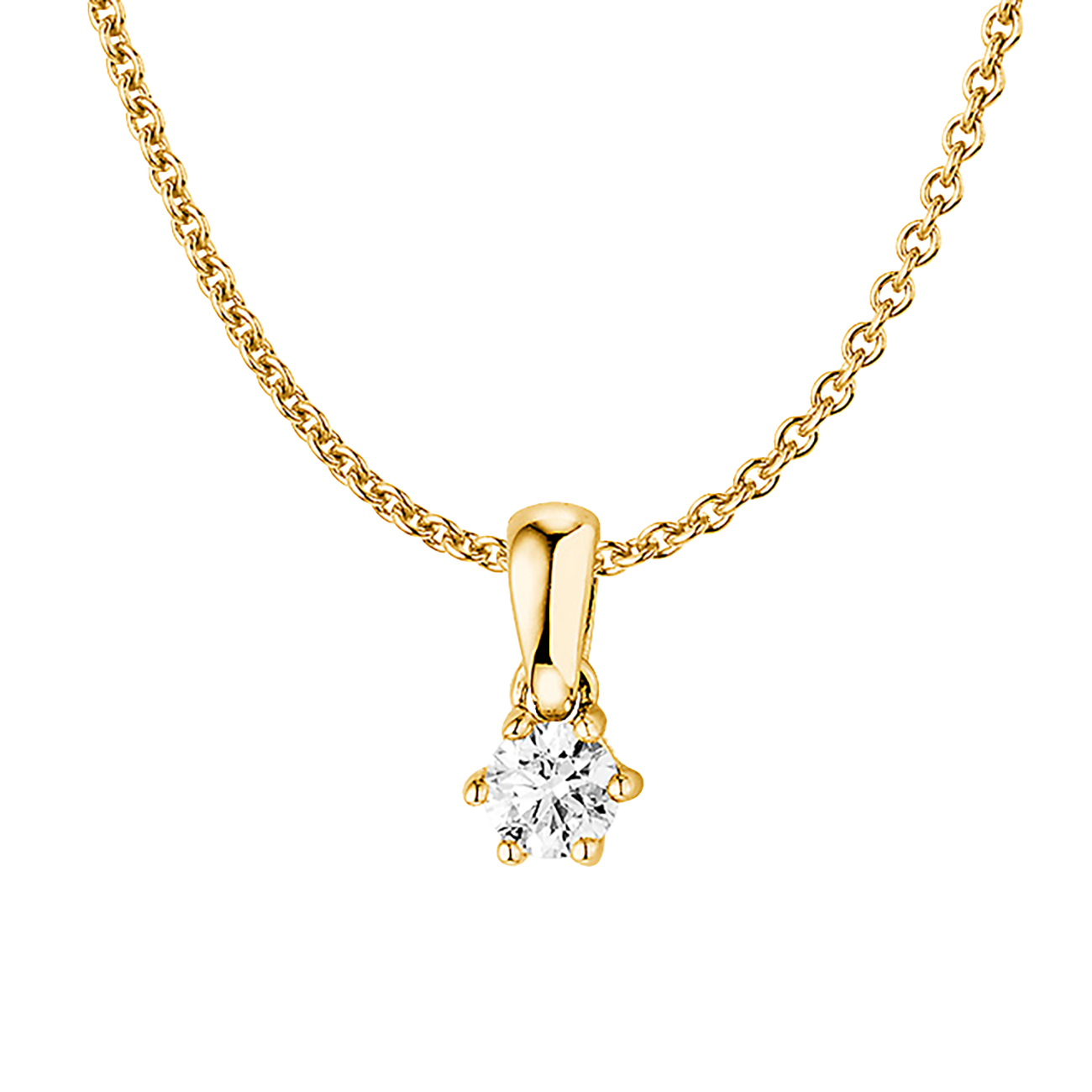 Anhänger Brillant 0,20 ct 750er Gelbgold Julia