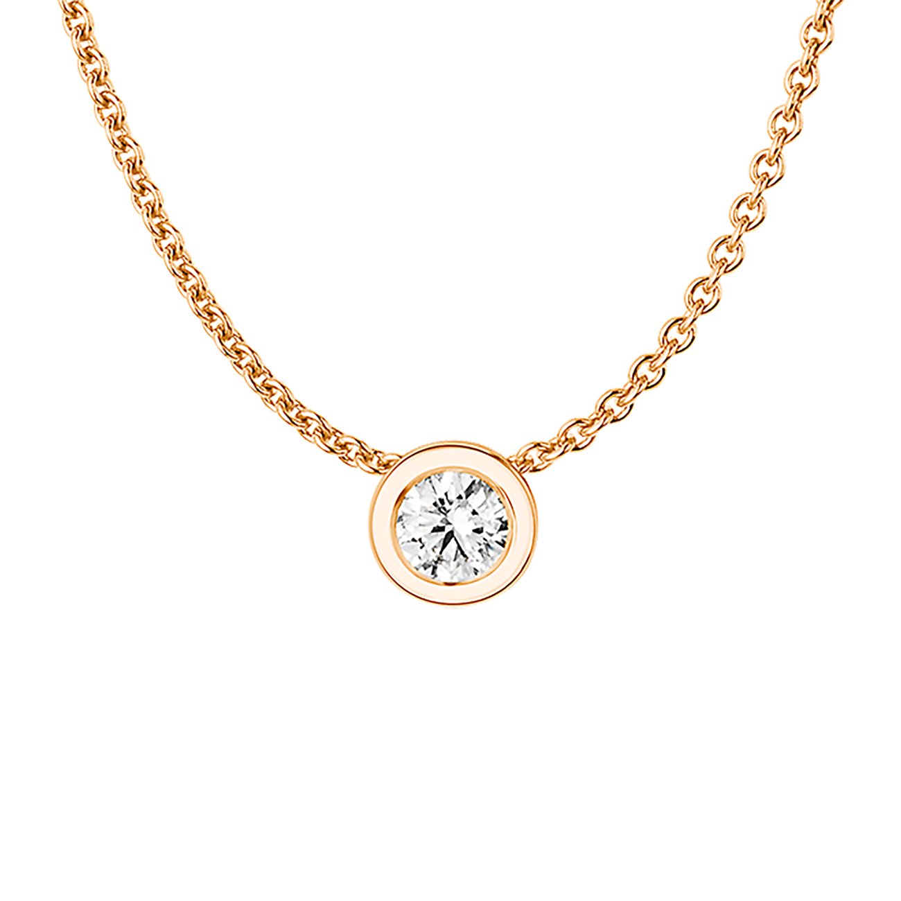 Anhänger Brillant 0,15 ct 750er Rotgold Emma