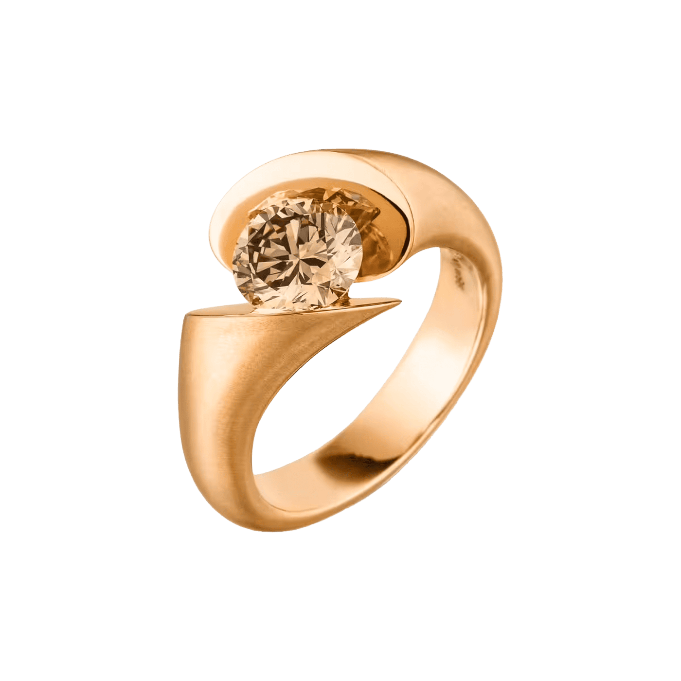Brillantring 1,21 ct 750er Roségold Calla