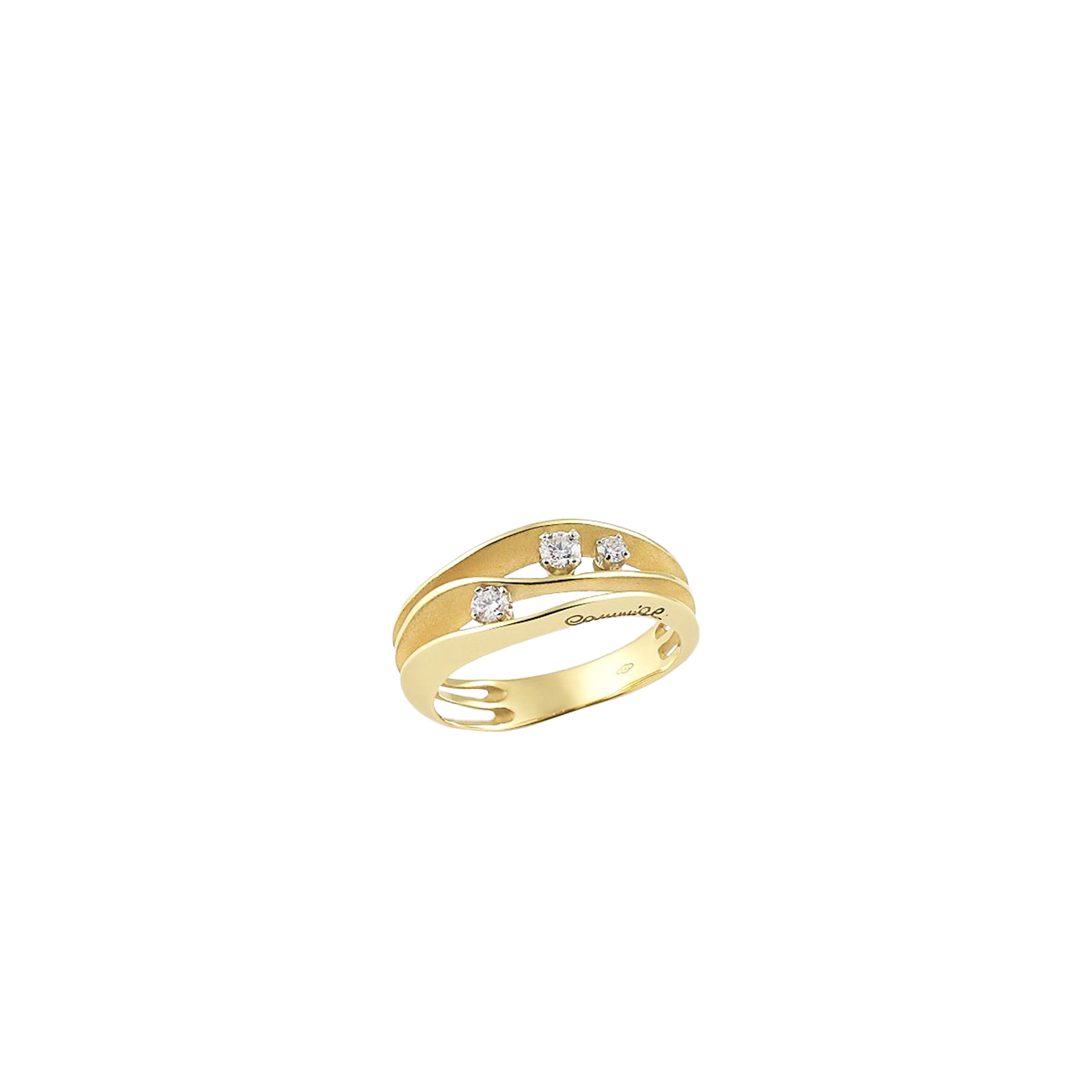 Brillantring 0,19 ct 750er Yellow Sunrise Gold Dune