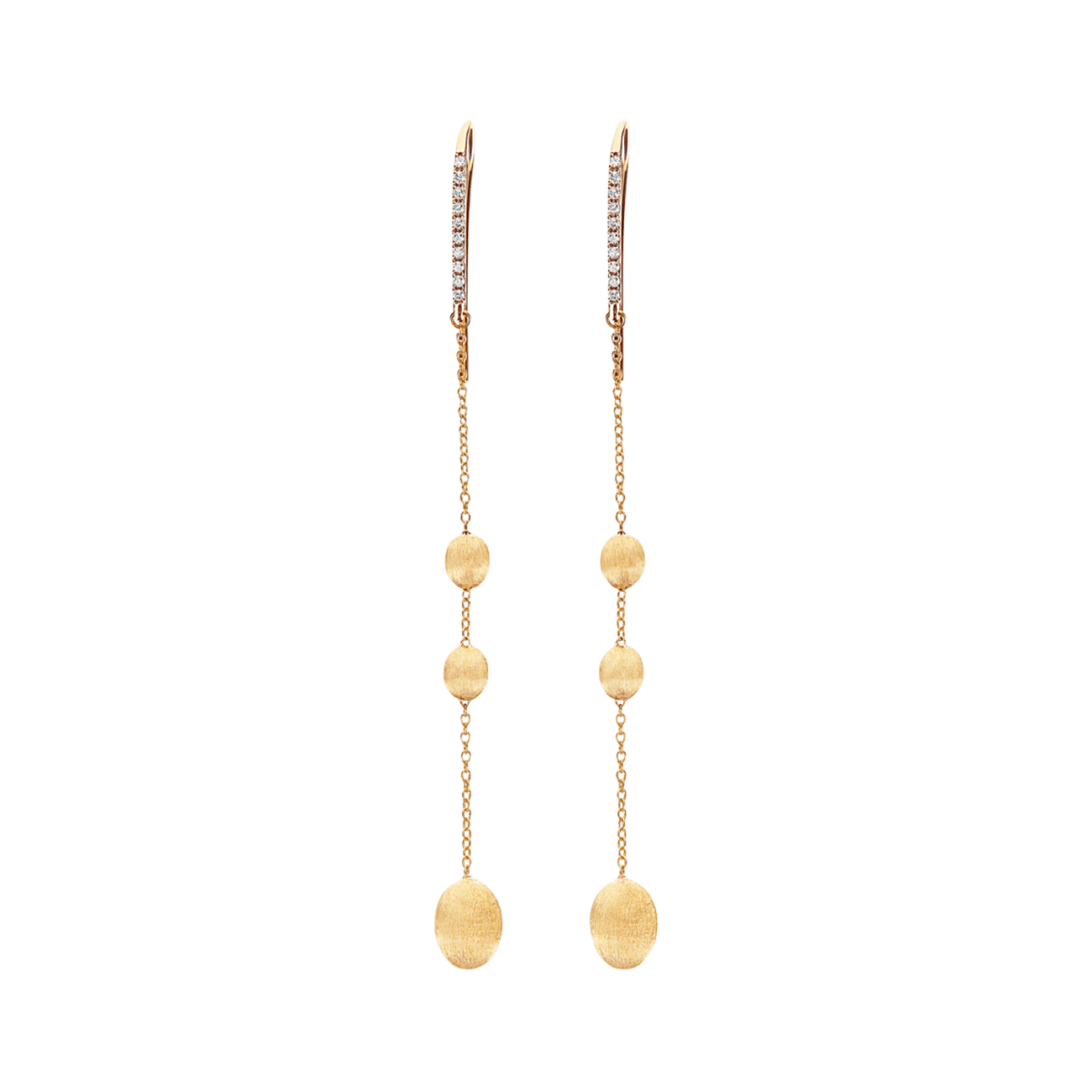 Ohrringe Brillant 0,10 ct 750er Gelbgold Dancing Elite