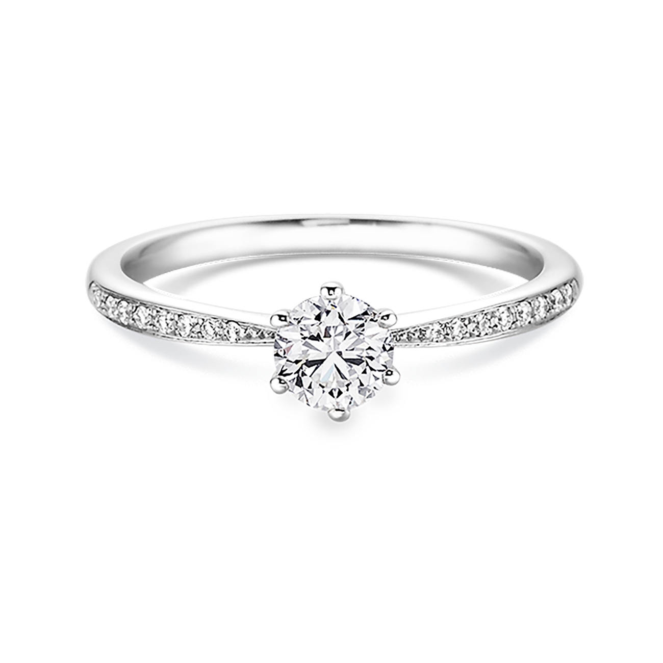 Brillantring 0,46 ct 750er Weissgold Anna