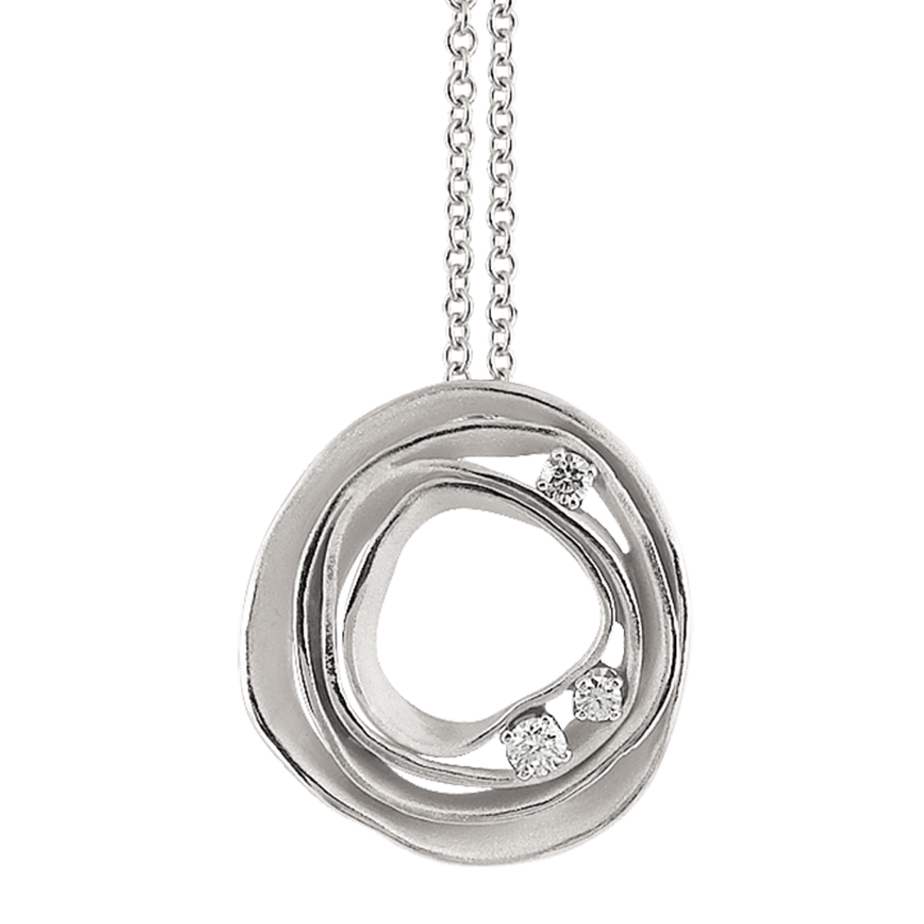 Brillantkette  0,16 ct 750er White Ice Gold Dune