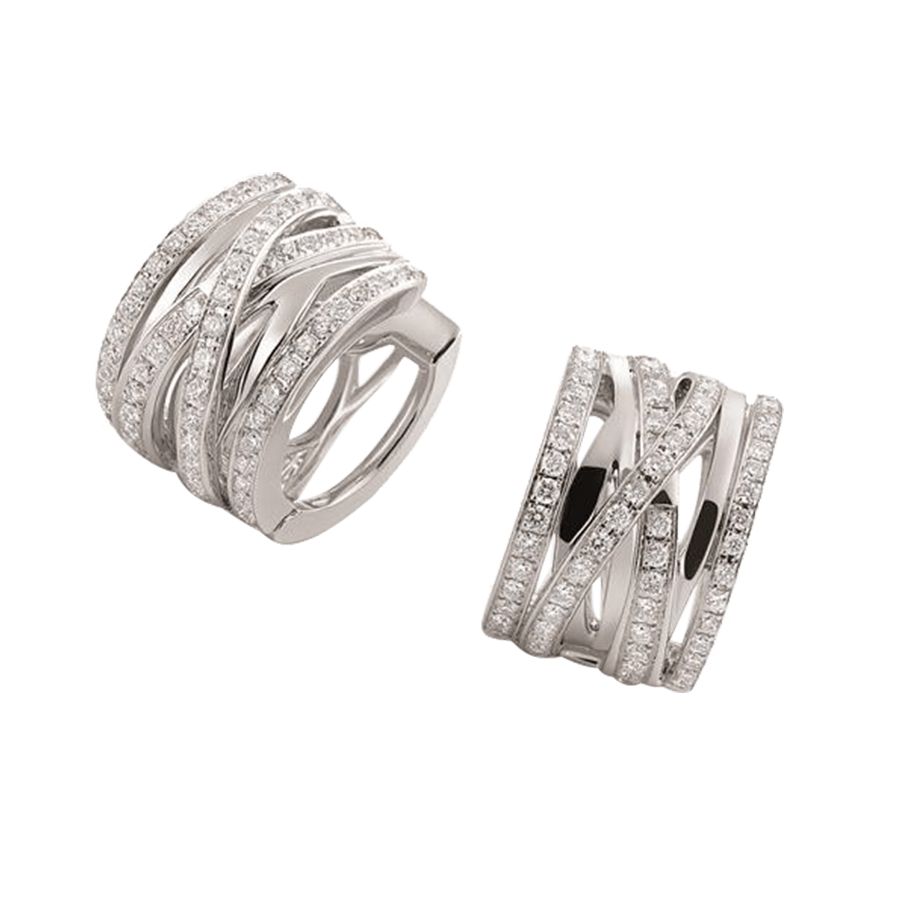 Ohrringe Brillant 0,42 ct 750er Rotgold Serenata R64