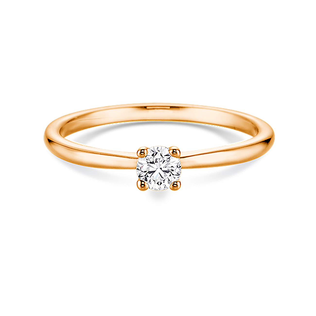 Brillantring 0,25 ct 750er Rotgold Marie