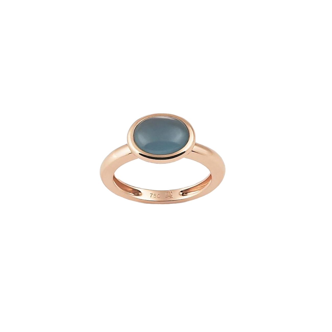 Ring Blautopas 750er Rotgold Amici