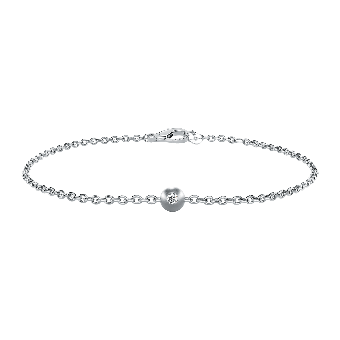 Brillantarmband 0,02ct 950er Platin Kugeln