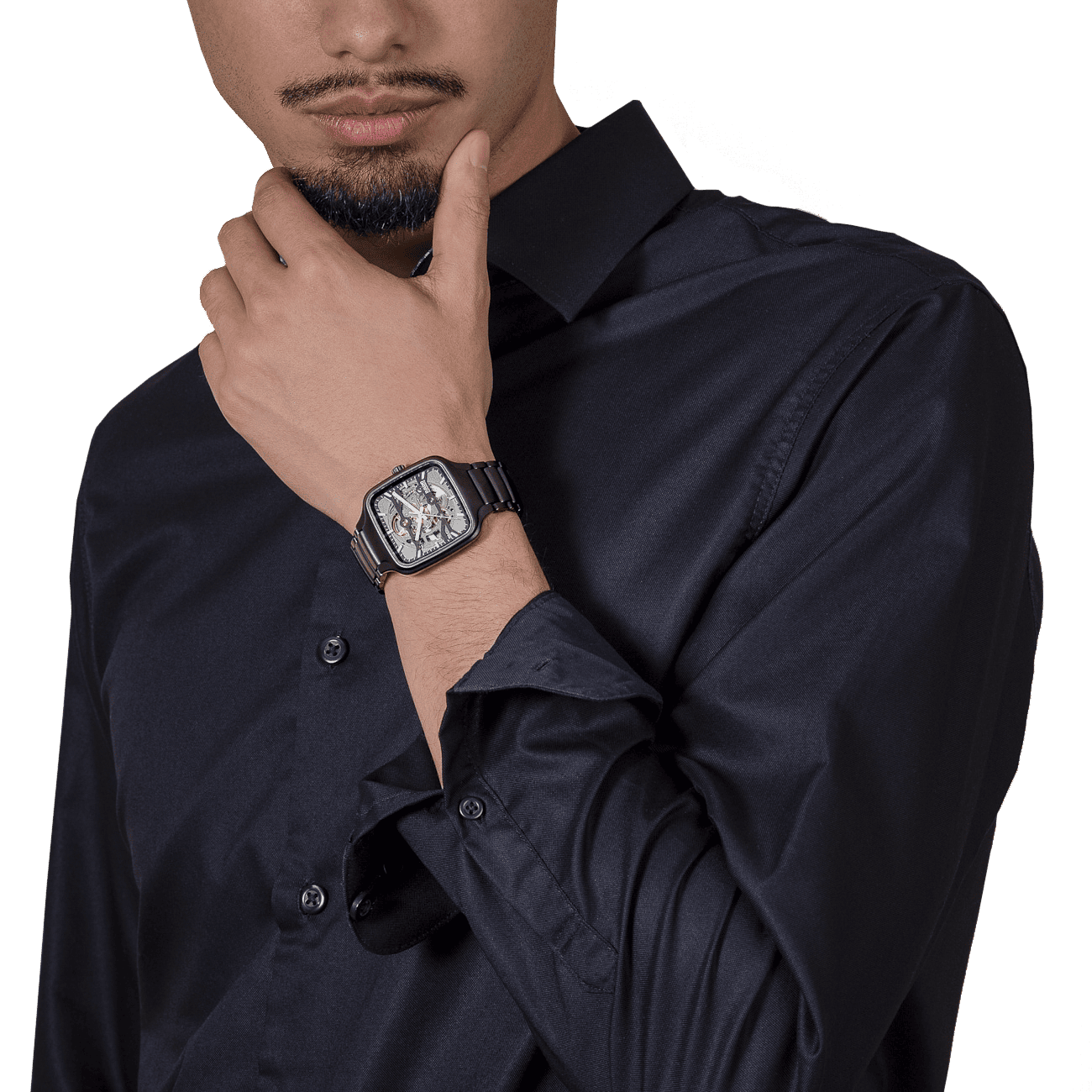 True Square Skeleton Automatik Uhr