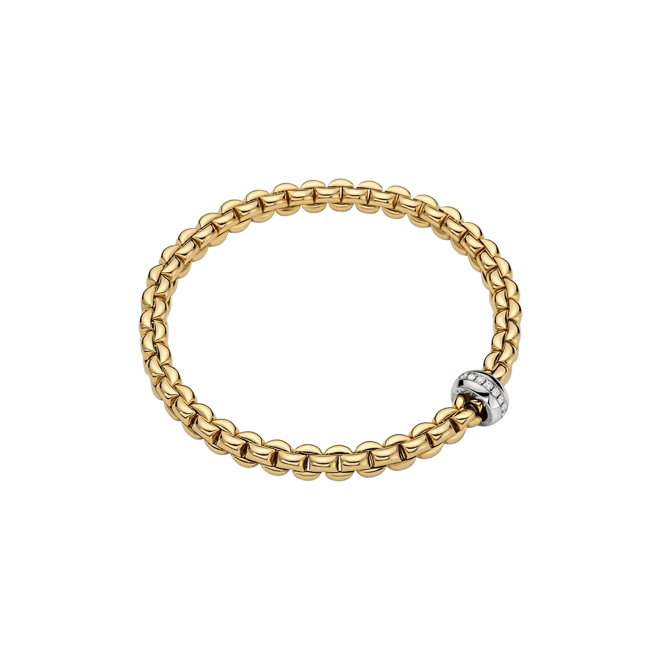 Brillantarmband 0,18 ct 750er Gold bicolor Eka