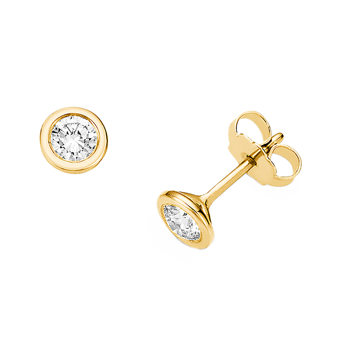 Ohrringe Brillant 0,40 ct 750er Gelbgold Emma