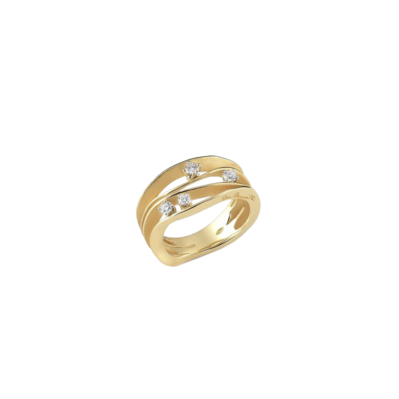 Brillantring 0,27 ct 750er Yellow Sunrise Gold Dune